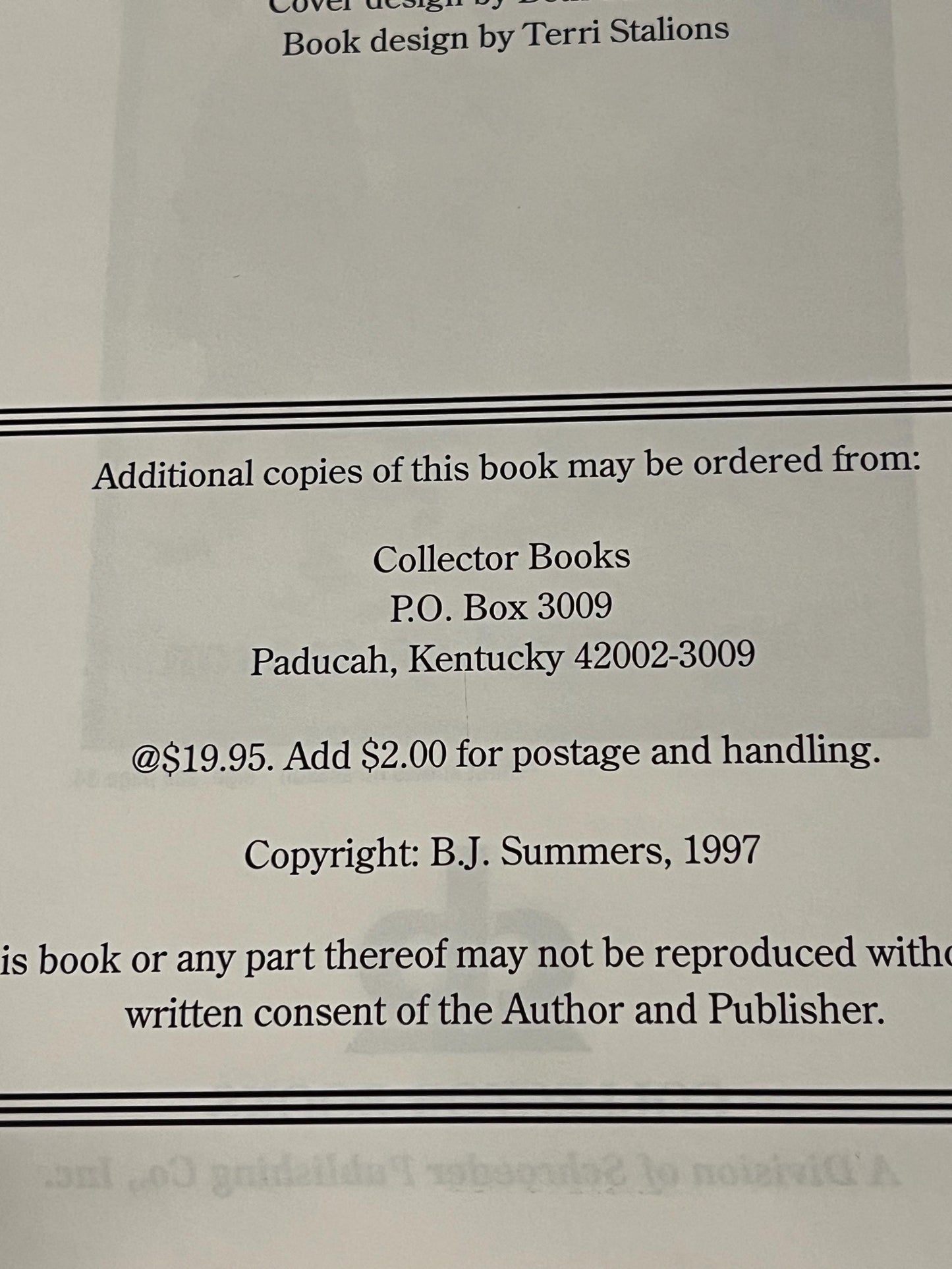 BJ Summers Guide to Coca Cola Identifications Current Values Circa Dates Book 1997 Guide Book Lover Antiques and Vintage