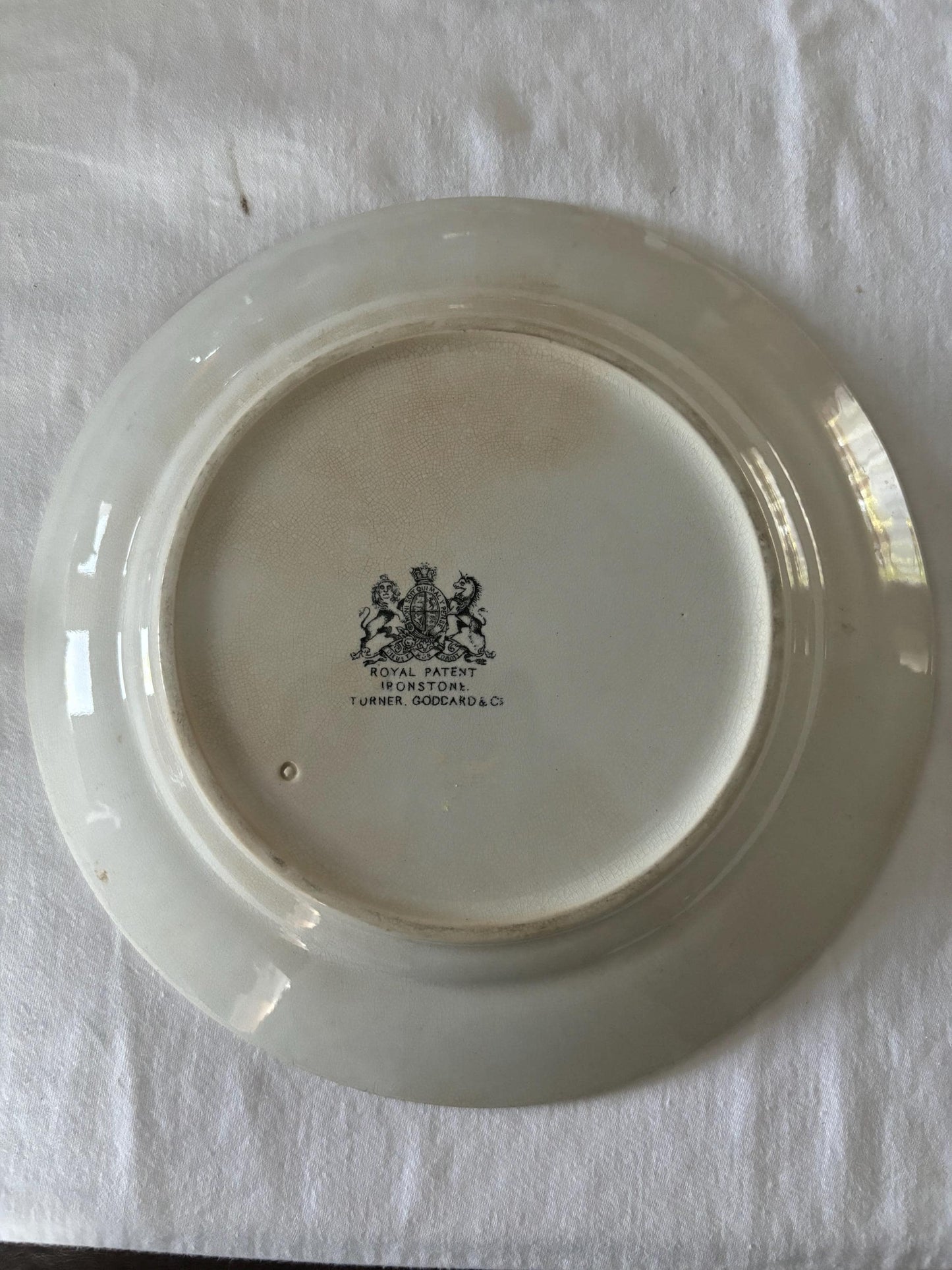 Antique Wheat Plate Royal Patent Ironstone Turner, Goddard & Co. Wheat Design Collectible Plate Lover Antiques and Vintage