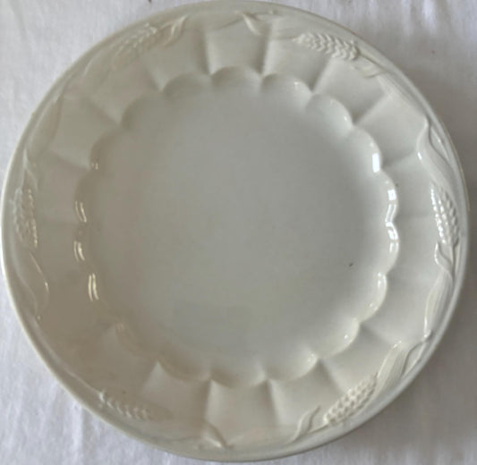 Antique Wheat Plate Royal Patent Ironstone Turner, Goddard & Co. Wheat Design Collectible Plate Lover Antiques and Vintage