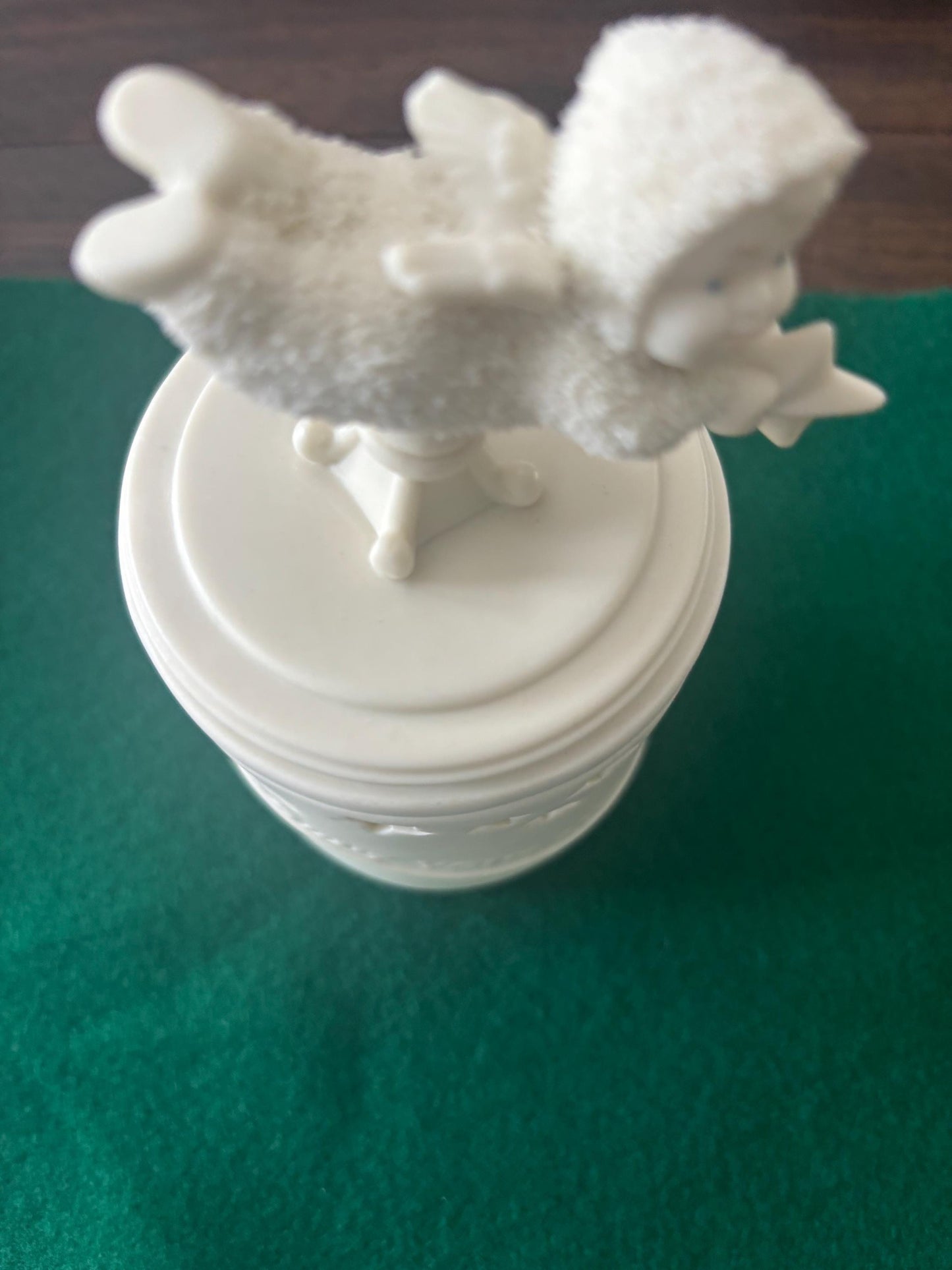 Vintage Department 56 Snowbabies “Count Your Lucky Stars” Candle Jar with Lid Lover Antiques and Vintage
