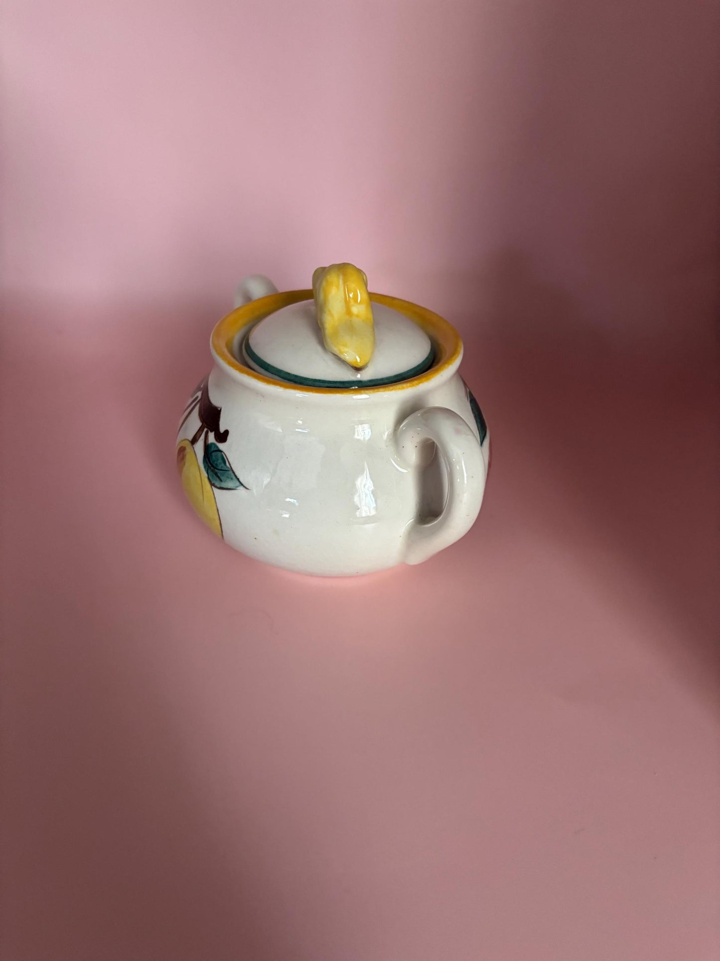Stangl Pottery Sugar Dish with Lid Fruit Design Potteries from Trenton, NJ Lover Antiques Vintage