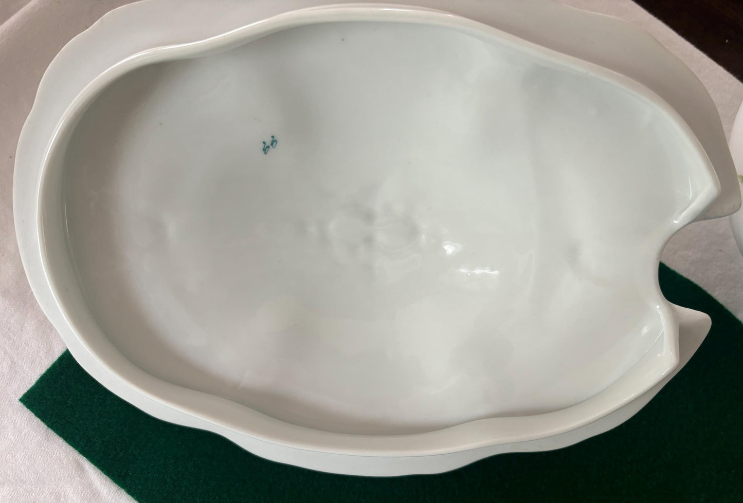Antique Hermann Ohme Silesia 24KT Gold Lining Tureen Covered Dish with Handles Porcelain Casserole Pan Lover Antiques and Vintage