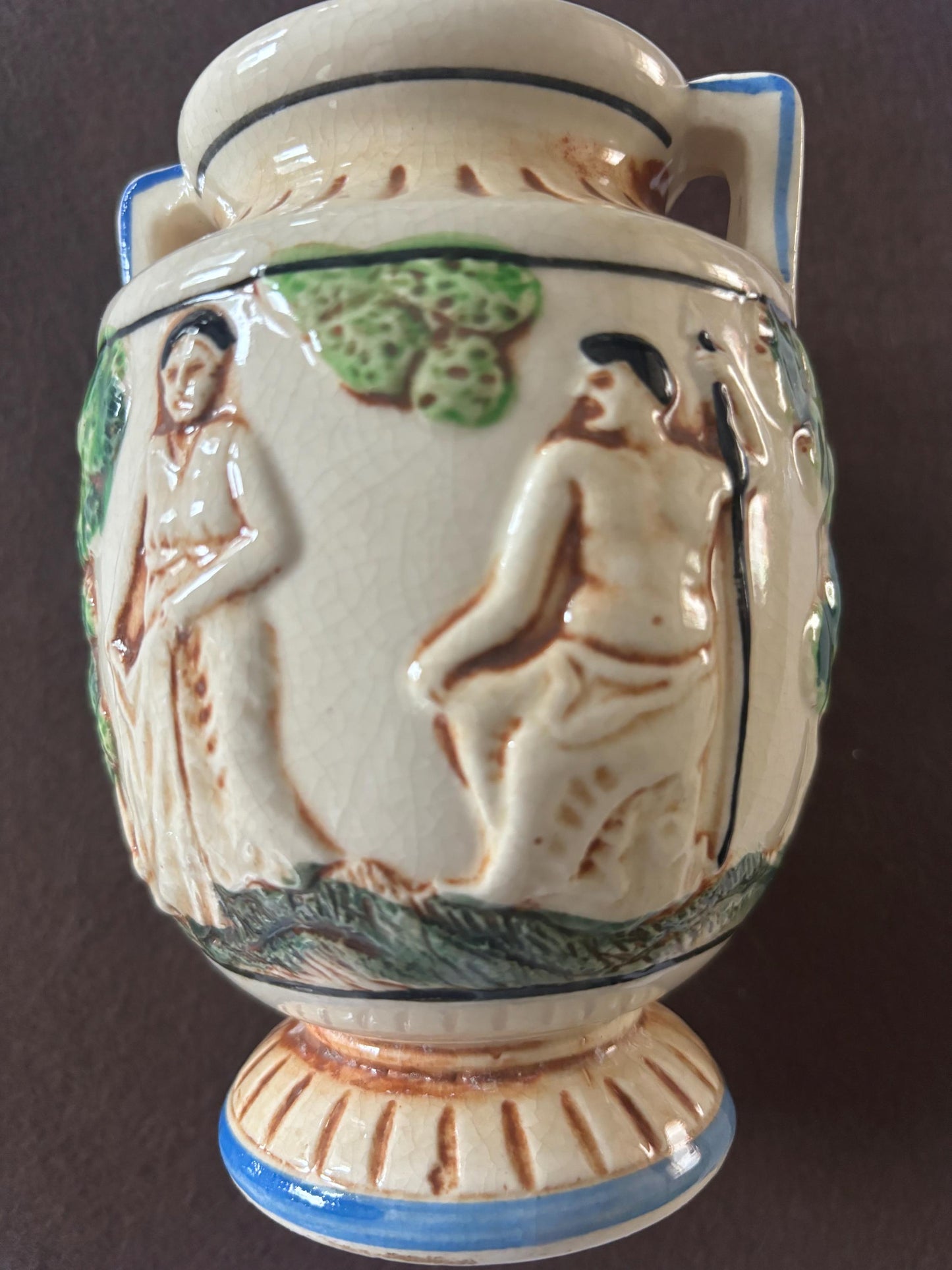 Vintage Hand Painted Vase Made in Japan Japanese Geisha Girl Unique Gifts Shipped Lover Antiques and Vintage
