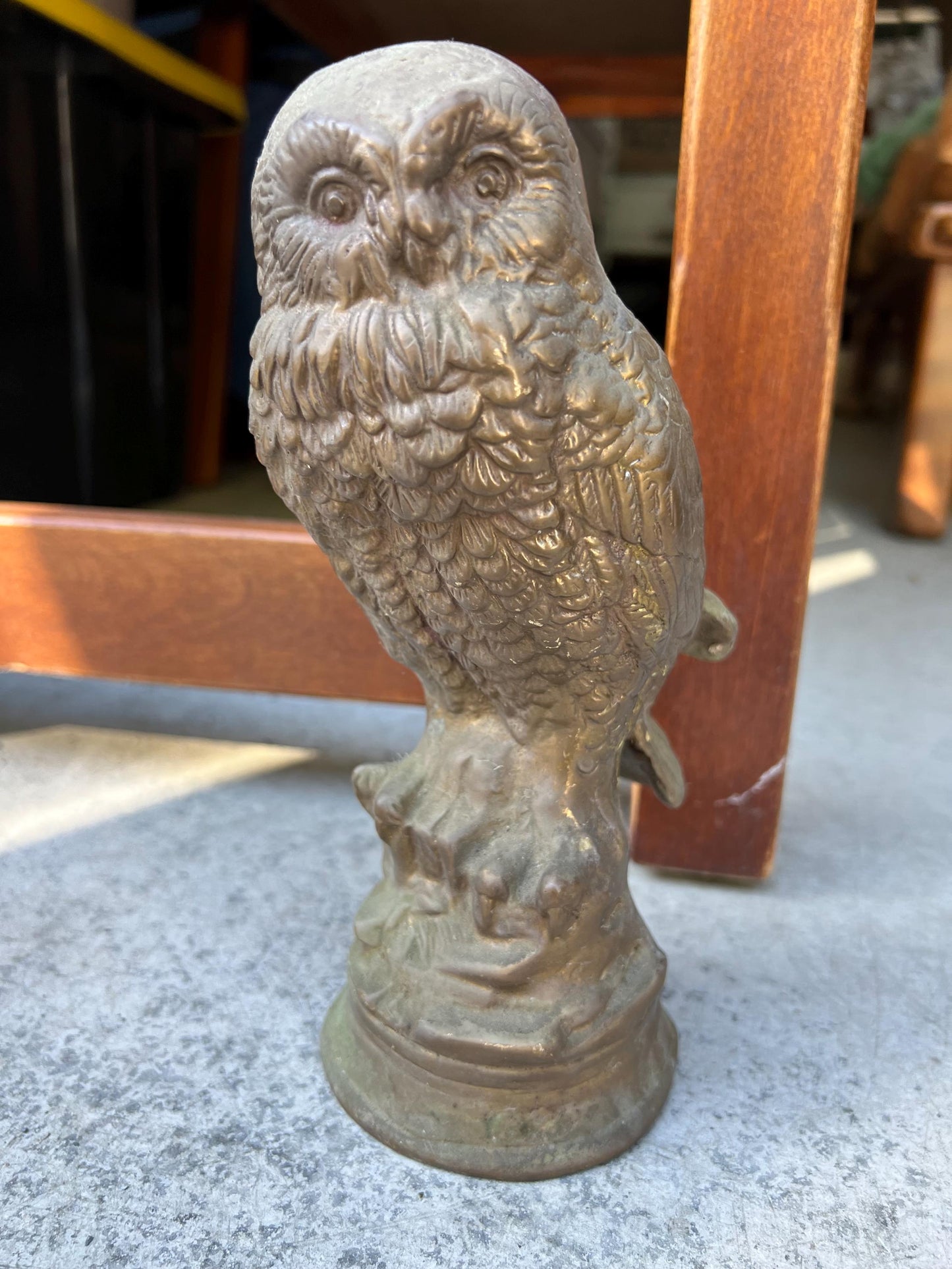 Vintage Brass Owl Key Holder 2 Owls Perched on a Branch Heavy Brass Owl Statue Lover Antiques and Vintage
