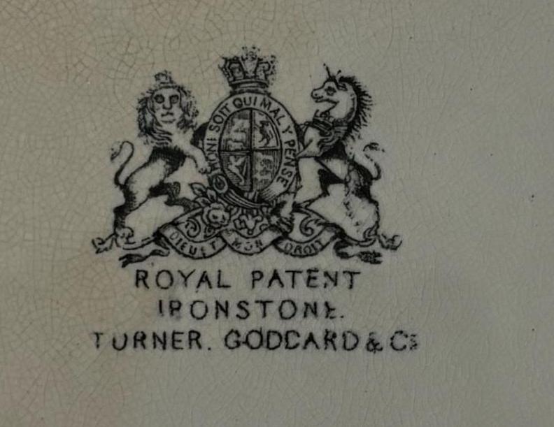 Antique Wheat Plate Royal Patent Ironstone Turner, Goddard & Co. Wheat Design Collectible Plate Lover Antiques and Vintage