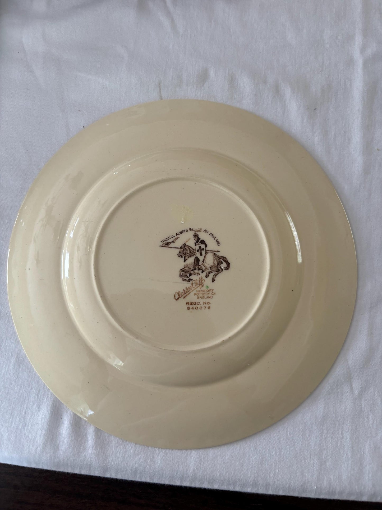 Vintage Clarice Cliff Pottery Plate Newport Pottery of England St. Paul’s Cathedral Lover Antiques and Vintage