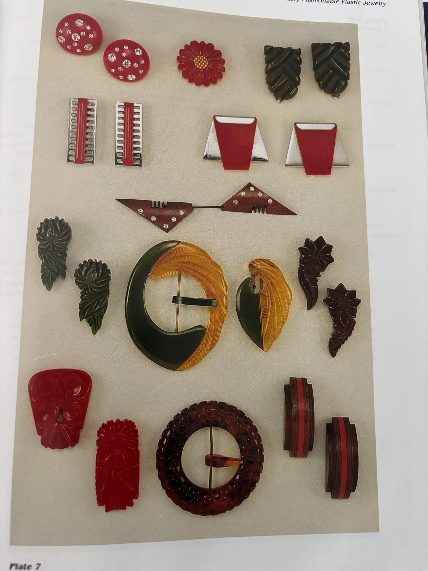 Twentieth Century Fashionable Plastic Jewelry Book by Lillian Baker Lover Antiques and Vintage