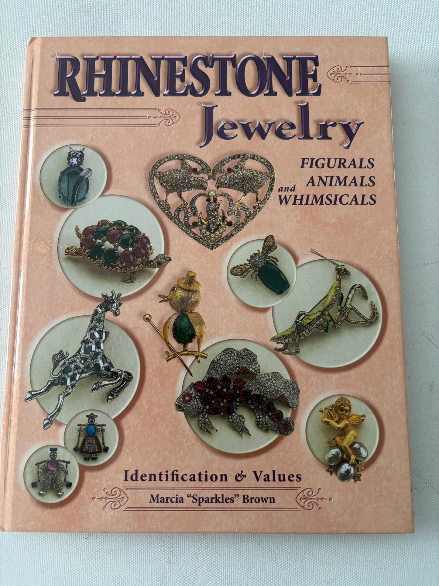 Rhinestone Jewelry Figurals Animals and Whimsicals Book by Marcia Brown Lover Antiques and Vintage