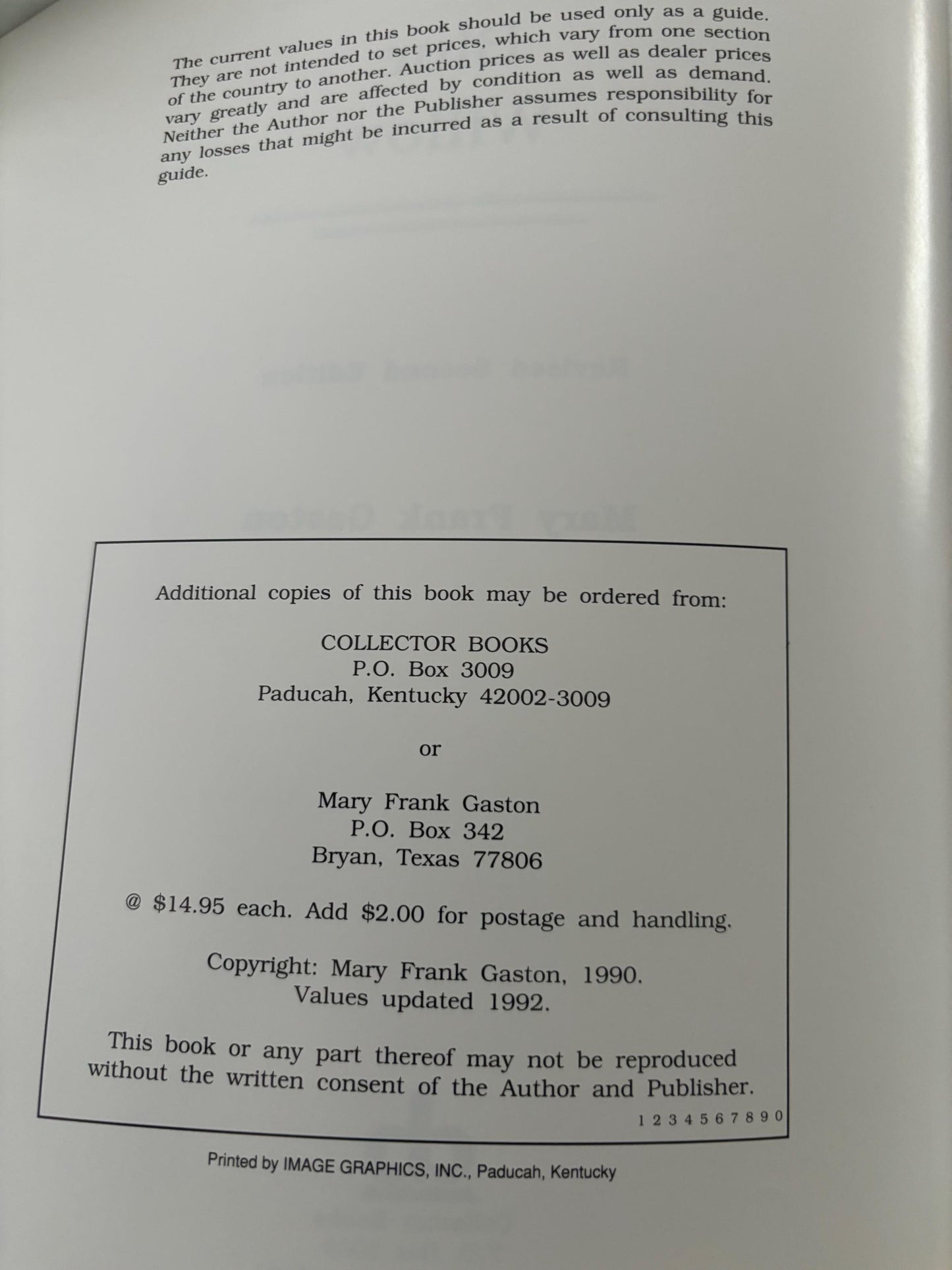 Blue Willow China Book Identification & Value Guide by Mary Frank Gaston, Lover Antiques and Vintage