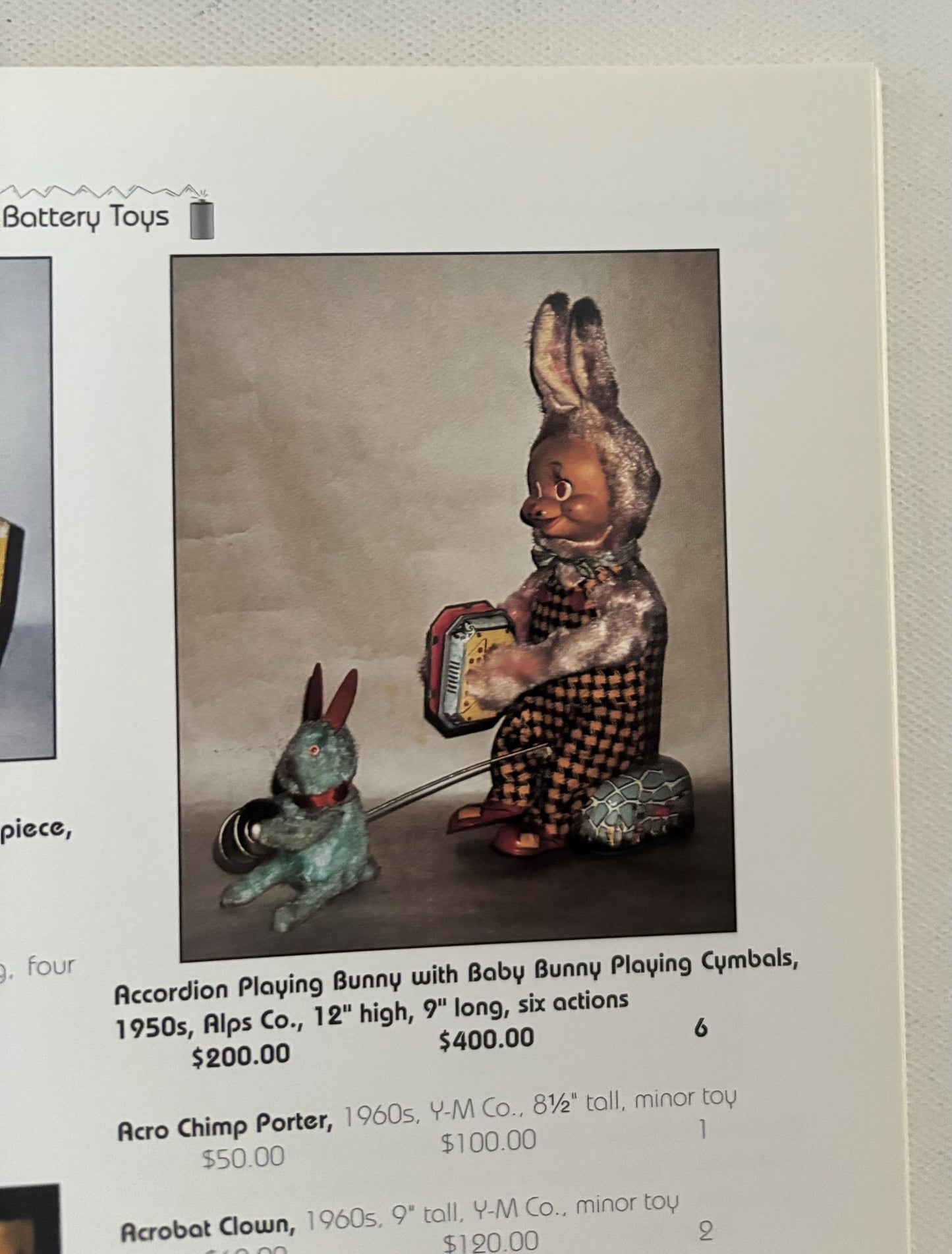 Collector’s Guide to Battery Toys Book Identification & Value Guide by Don Hultzman Lover Antiques