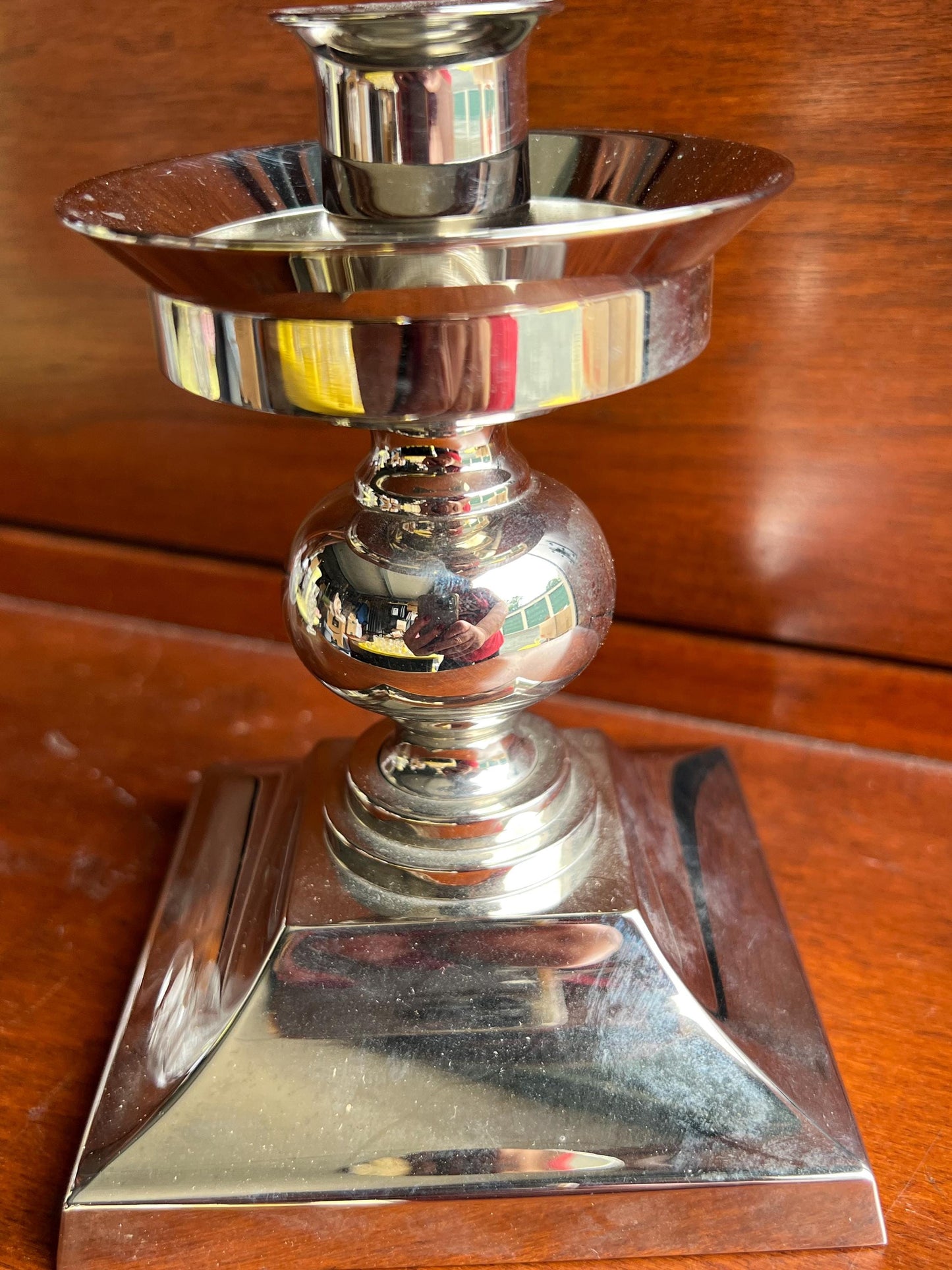 Vintage Waterford Crystal Hurricane Lamp & Metal Candle Holder Base Glass Globe Star of Hope Elegant Gifts at Lover Antiques and Vintage