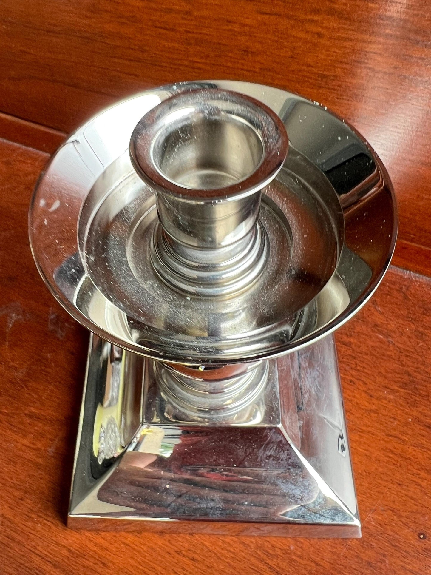 Vintage Waterford Crystal Hurricane Lamp & Metal Candle Holder Base Glass Globe Star of Hope Elegant Gifts at Lover Antiques and Vintage