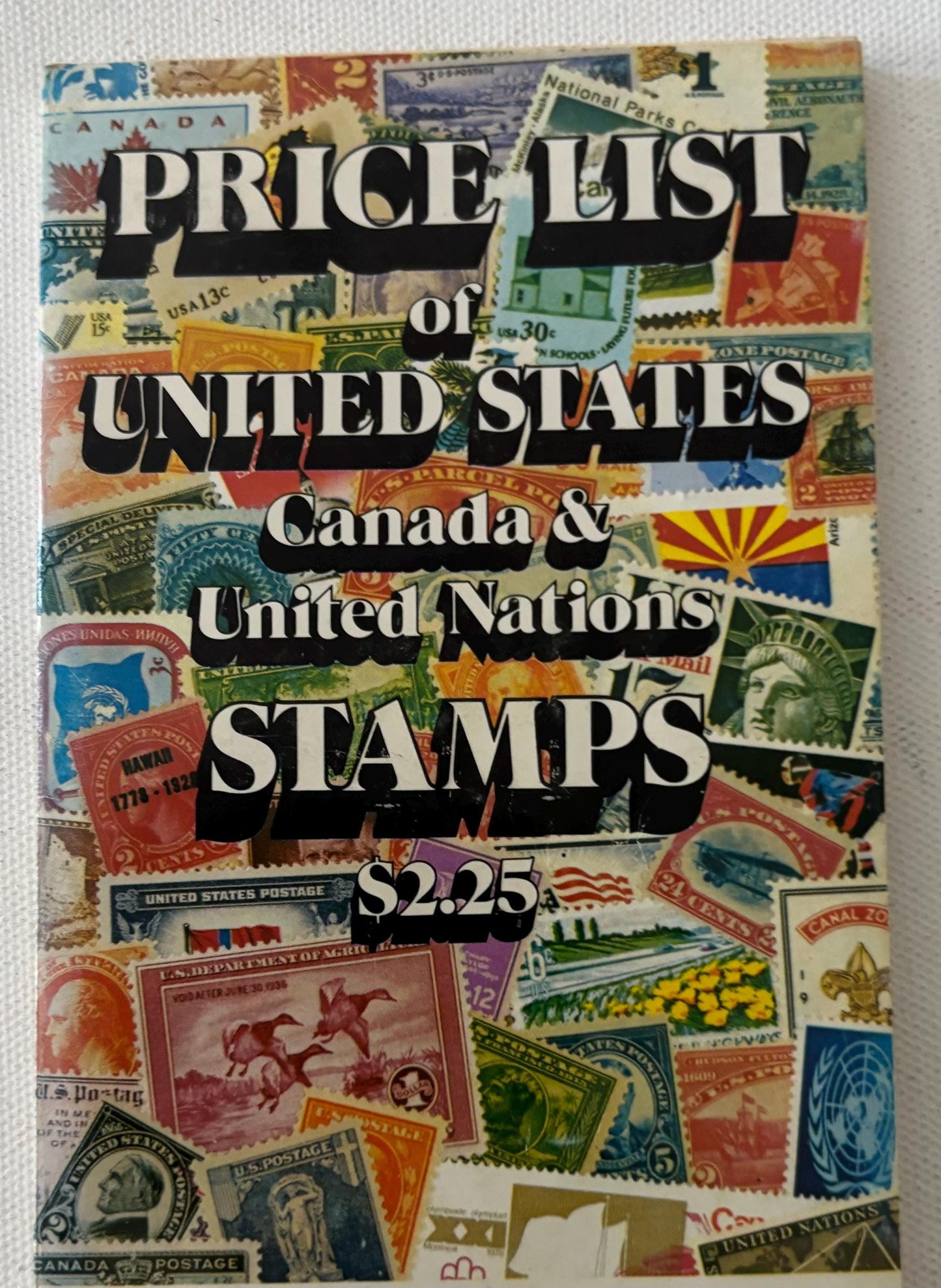 Vintage Price List of United States Canada & United Nations Stamps Book 1981 by Bookman Stamp Company, Inc. Lover Antiques and Vintage