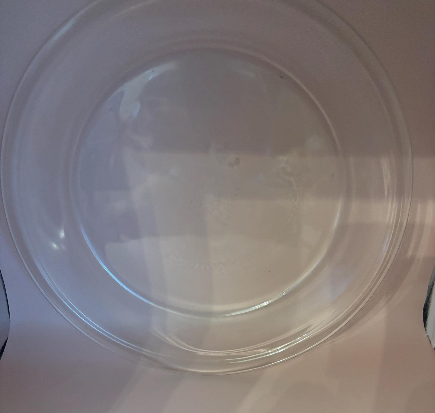 Vintage Pie Dish Glass Pie Plate 11” Round Deep Dish Plate Lover Antiques and Vintage