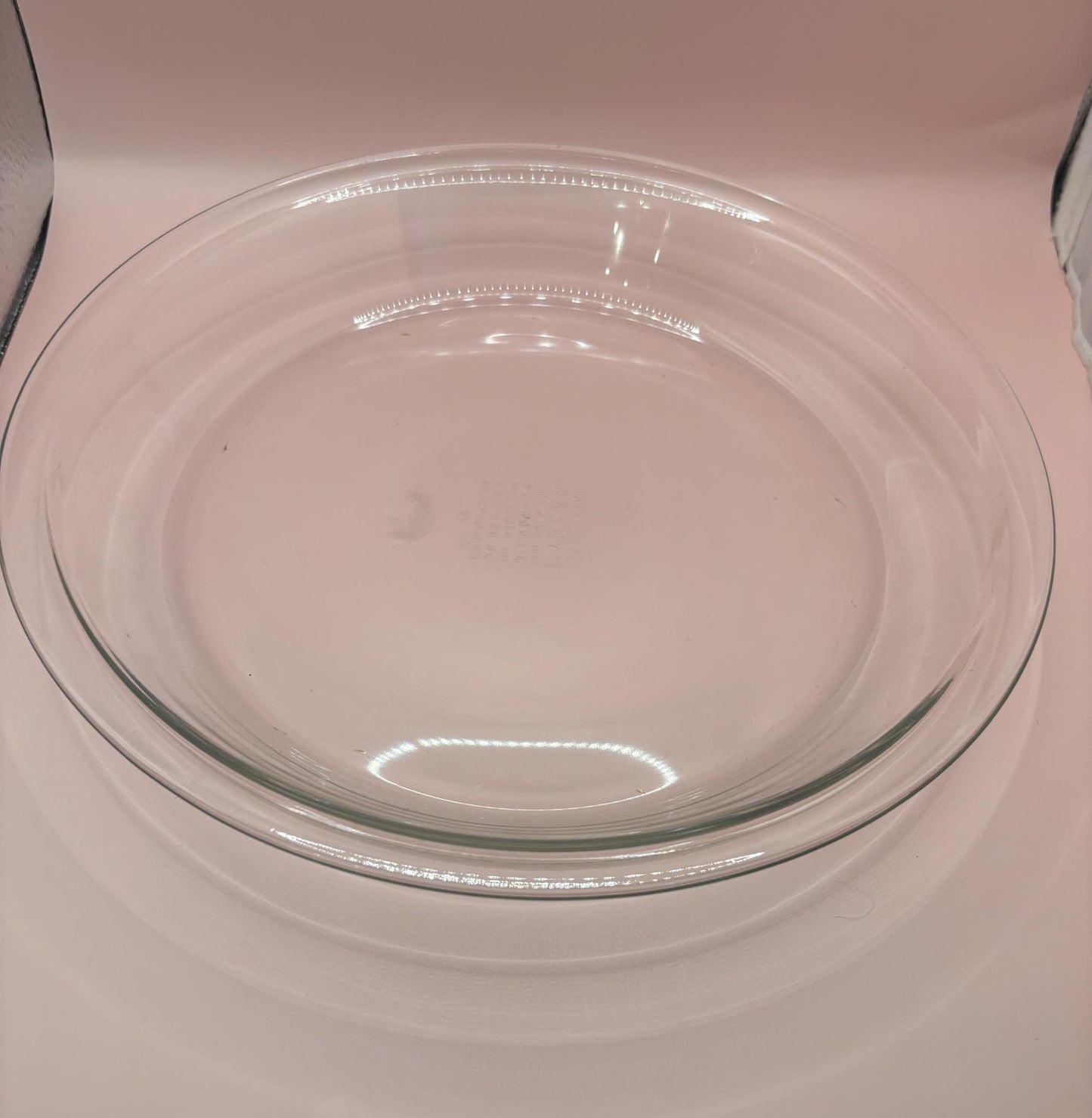 Vintage Pie Dish Glass Pie Plate 11” Round Deep Dish Plate Lover Antiques and Vintage