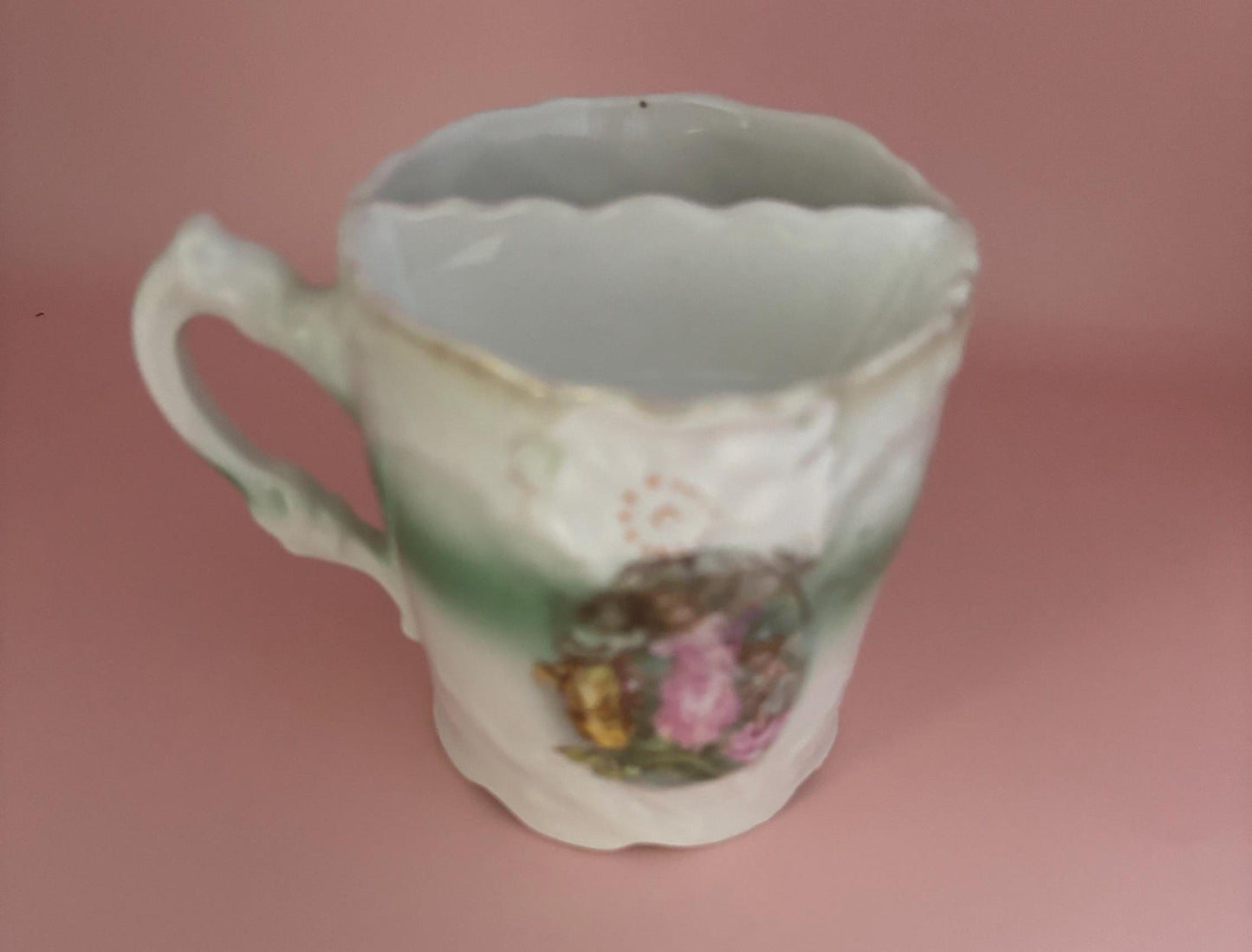 Vintage RS Prussia Shaving Mug Mustache Cup Lover Antiques and Vintage
