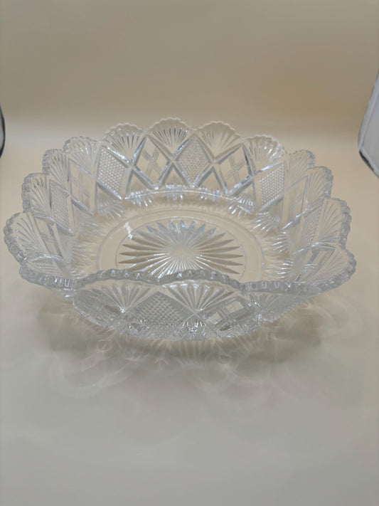Antique Duncan Miller Square Glass Bowl Curved Sides Home Decor & Gifts at Lover Antiques and Vintage