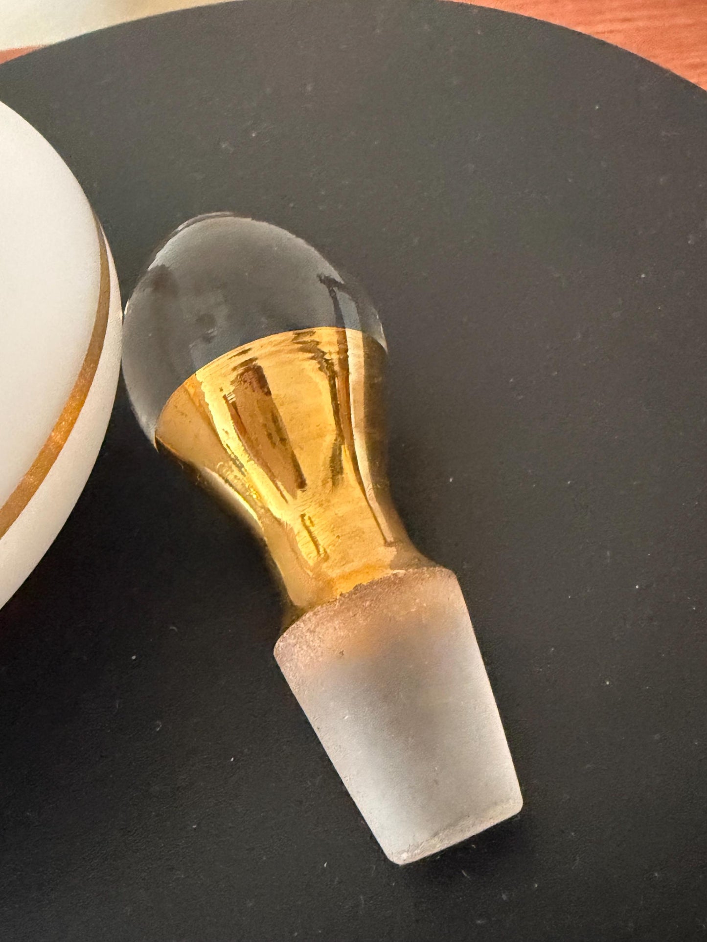 Vintage Habanita Molinard Eau de Toilette Miniature 1.1 Fluid Ounces, Lalique Bottle with Silver Cap, Lover Antiques and Vintage