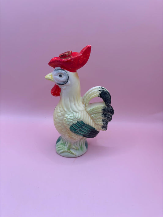 Vintage Rooster Ceramic Oil Dispenser Rooster Decanter Lover Antiques and Vintage
