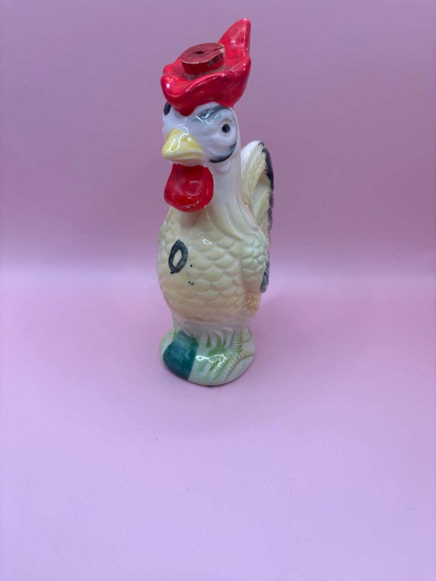 Vintage Rooster Ceramic Oil Dispenser Rooster Decanter Lover Antiques and Vintage
