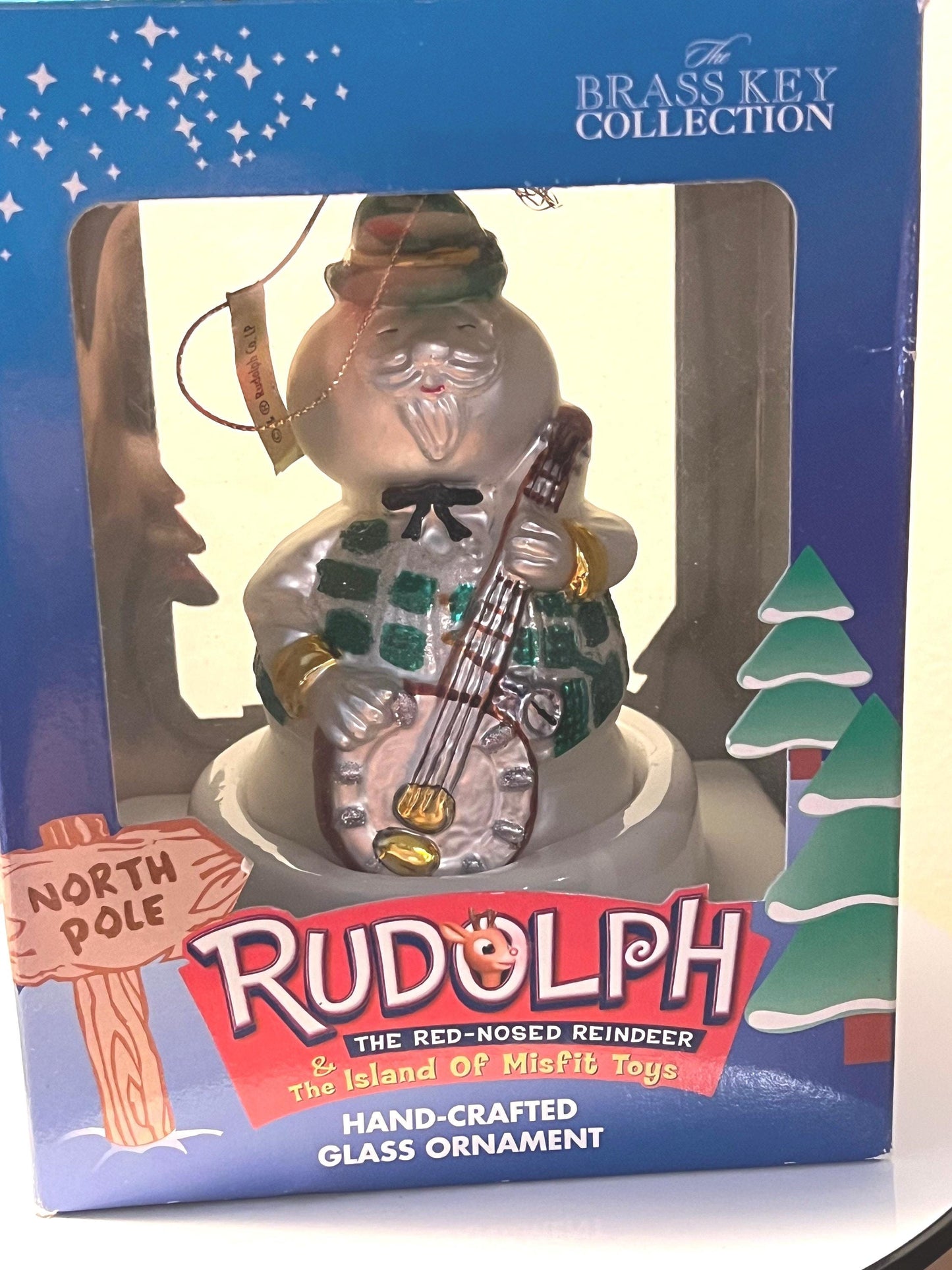 Vintage Sam the Snowman Ornament Rudolph The Red Nosed Reindeer by Brass Key Collection Made in USA Ornaments Rankin Bass Lover Antiques