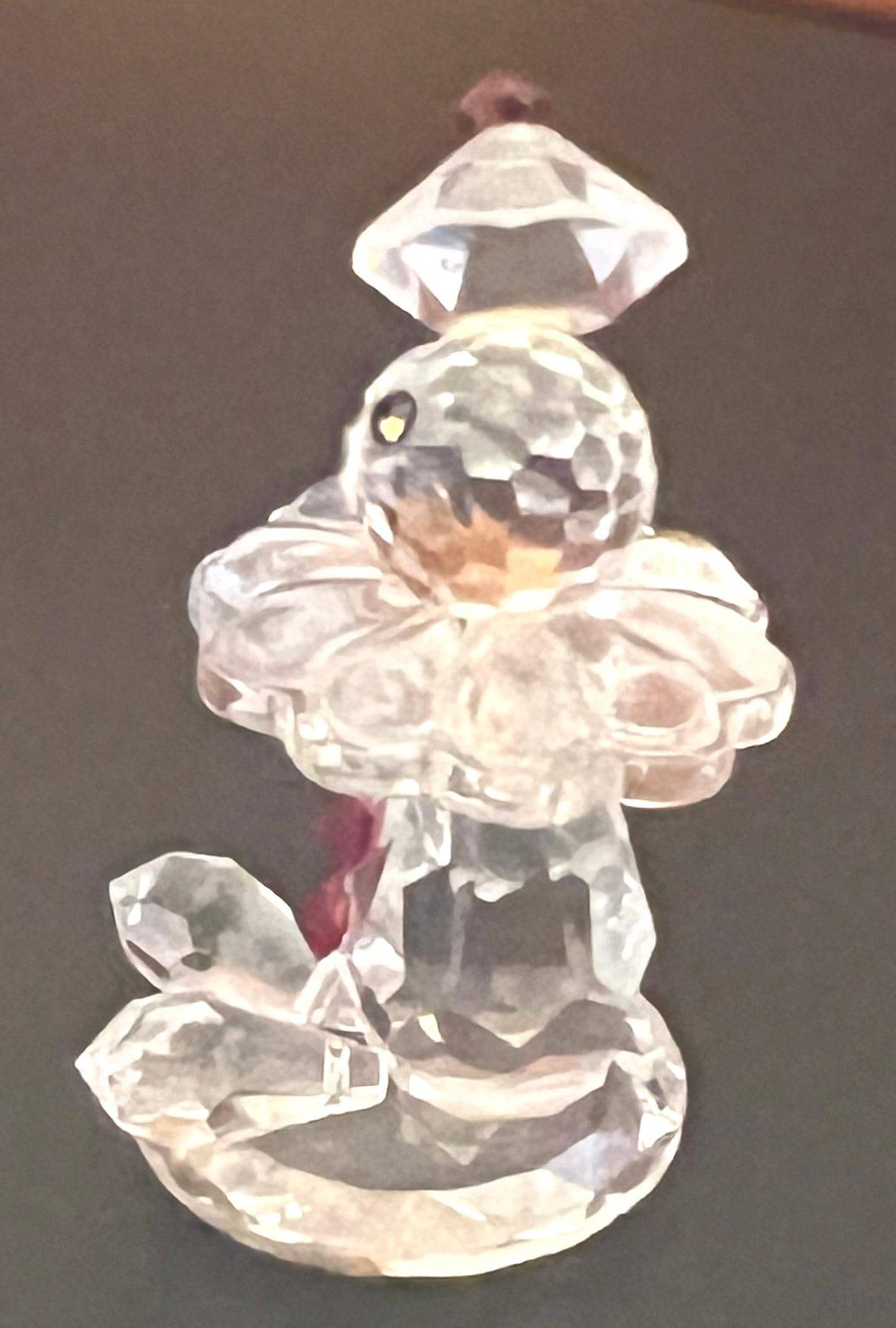 Vintage Clown Crystal Figurine, Cute Glass Clown Figure, Clown Collectibles, Lover Antiques and Vintage