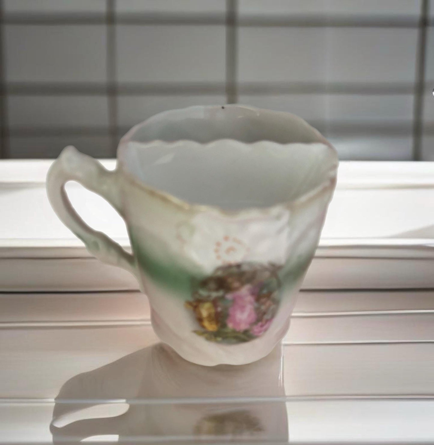 Vintage RS Prussia Shaving Mug Mustache Cup Lover Antiques and Vintage