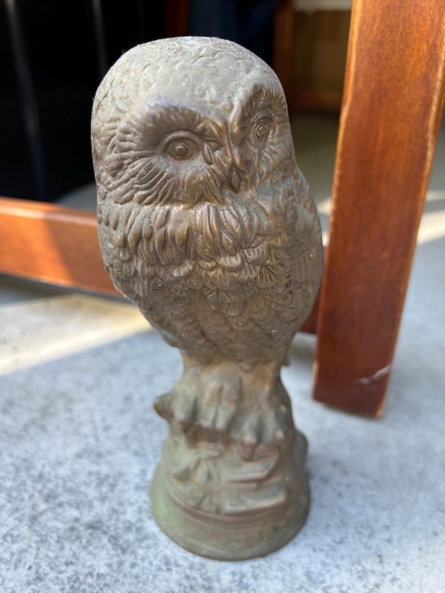 Vintage Brass Owl Key Holder 2 Owls Perched on a Branch Heavy Brass Owl Statue Lover Antiques and Vintage