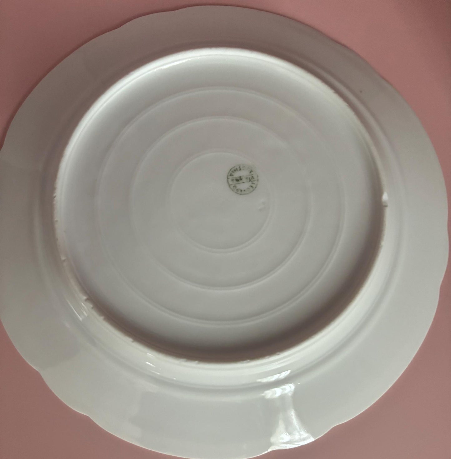 Vintage Austrian Plate with Pink Flowers Floral Design Austria Set of 6 Plates Lover Antiques and Vintage