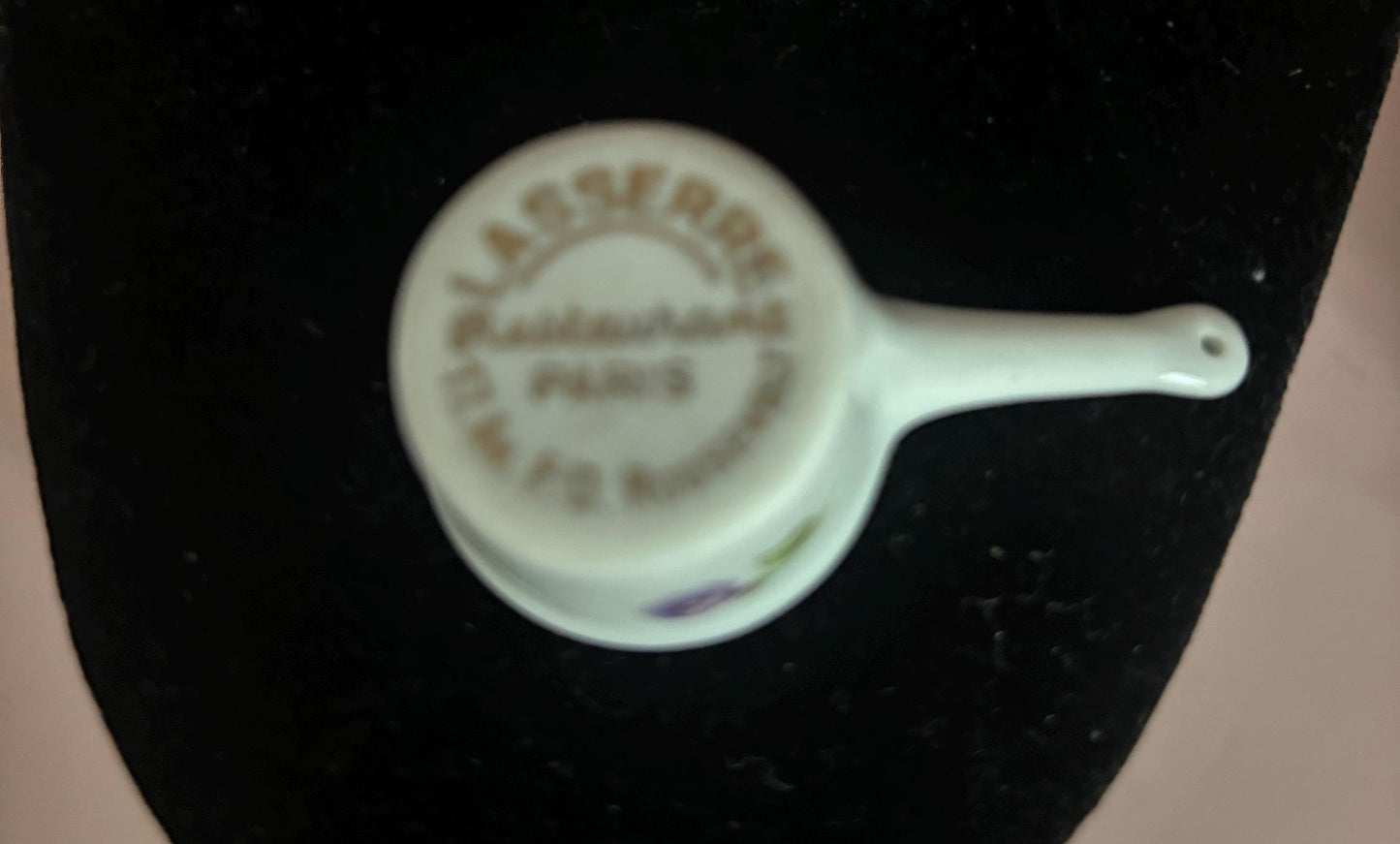 Vintage Lasserre Restaurant Paris Souvenir Miniature Sauce Pan Lover Antiques and Vintage