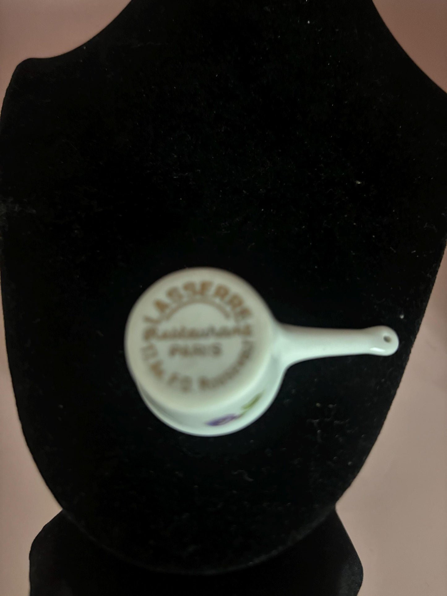 Vintage Lasserre Restaurant Paris Souvenir Miniature Sauce Pan Lover Antiques and Vintage