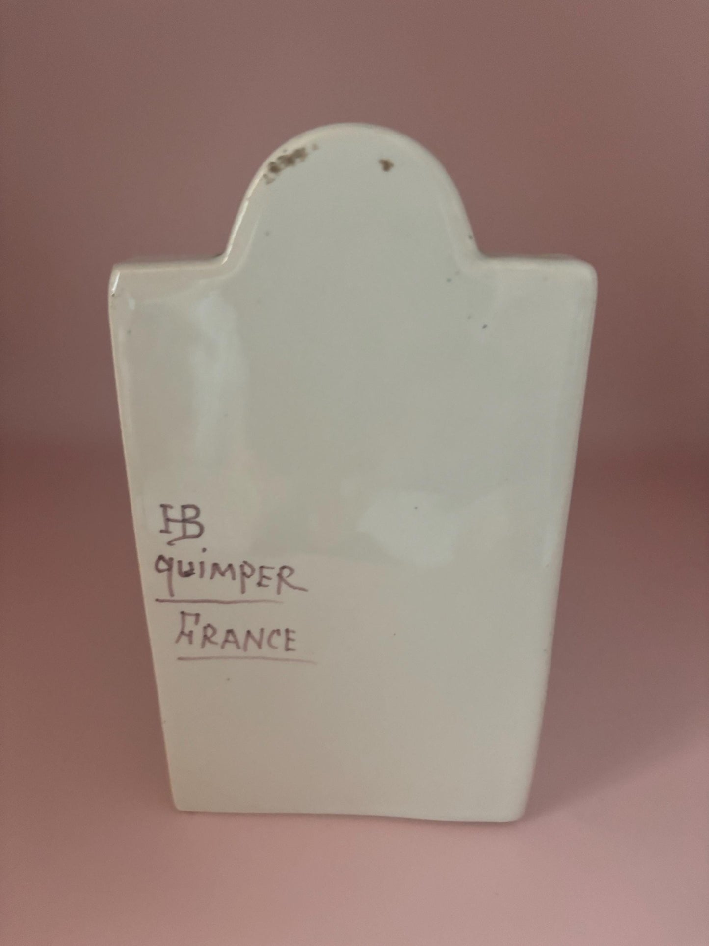 Quimper Pottery Bookend France Book End Lover Antiques and Vintage