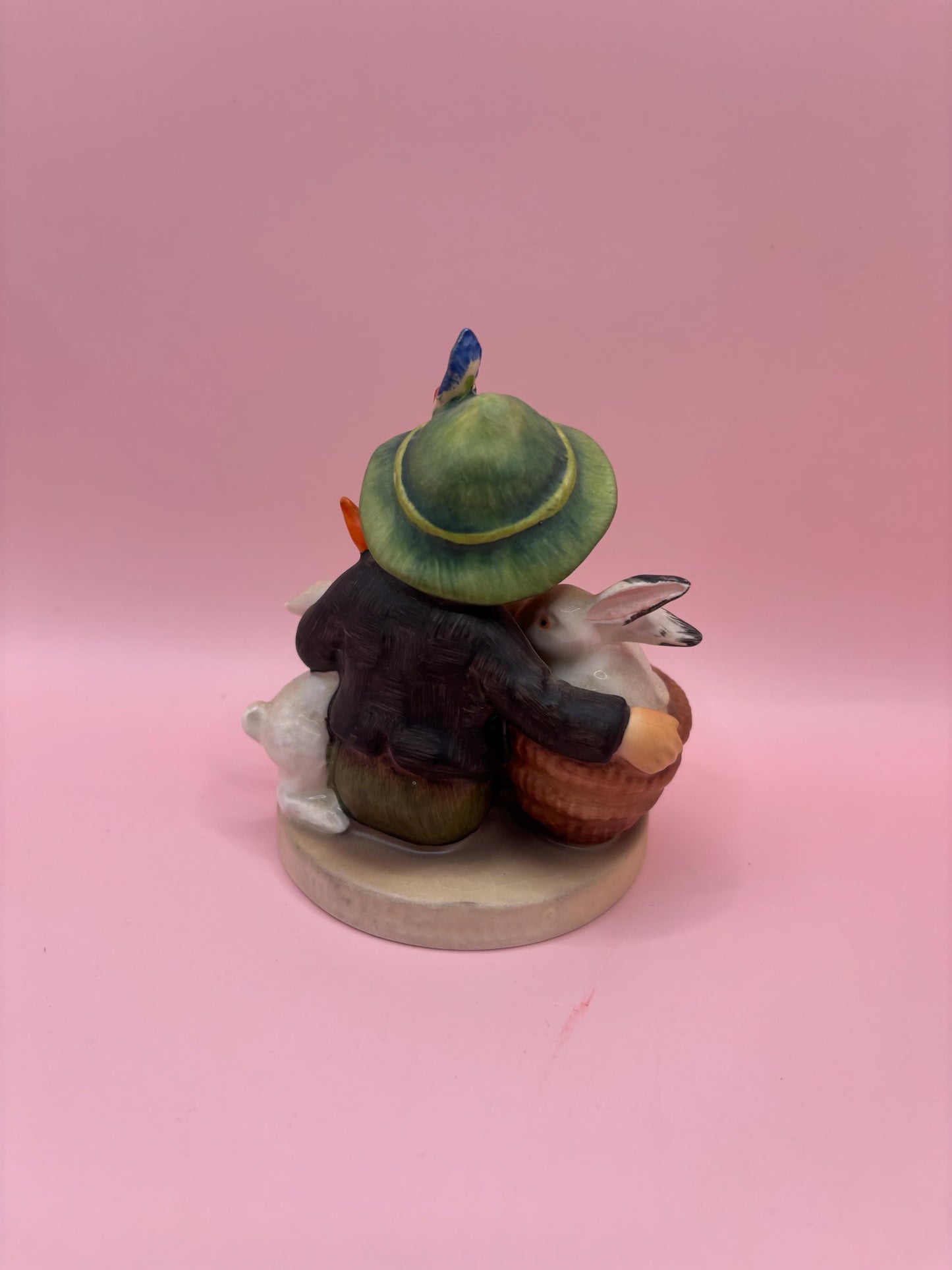 Vintage Goebel Hummel Boy and Animals Figurine Playmates Statue Lover Antiques and Vintage