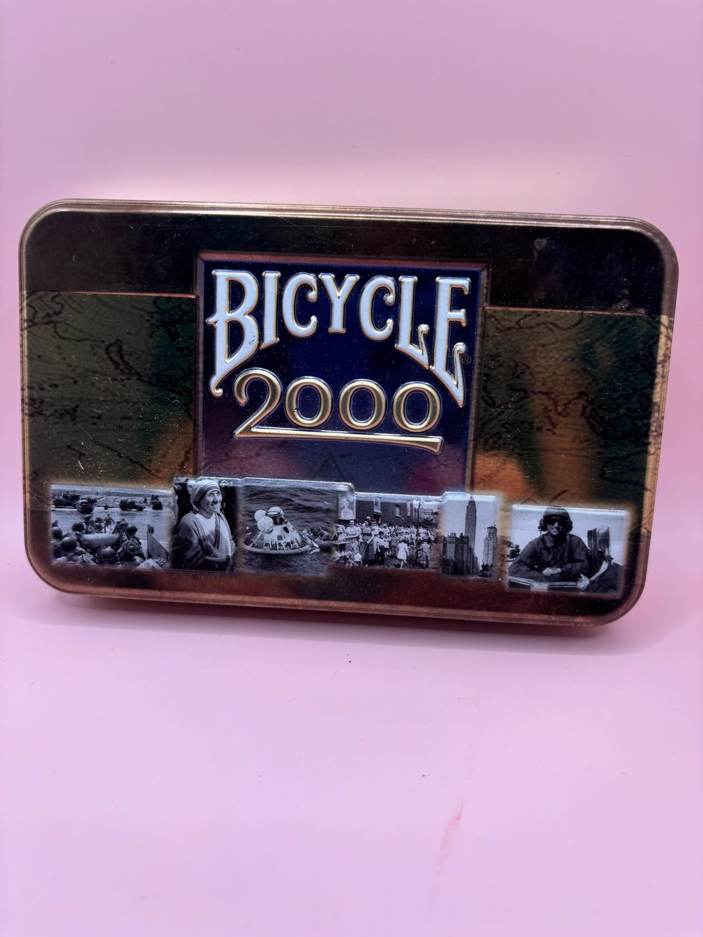 Vintage Bicycle 2000 Millenium Tin & 2 Decks Cards Lover Antiques and Vintage