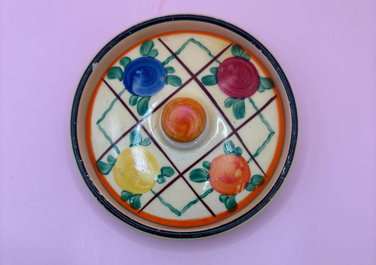 Vintage Czechoslovakia Hand Painted Trinket Box Lover Antiques and Vintage