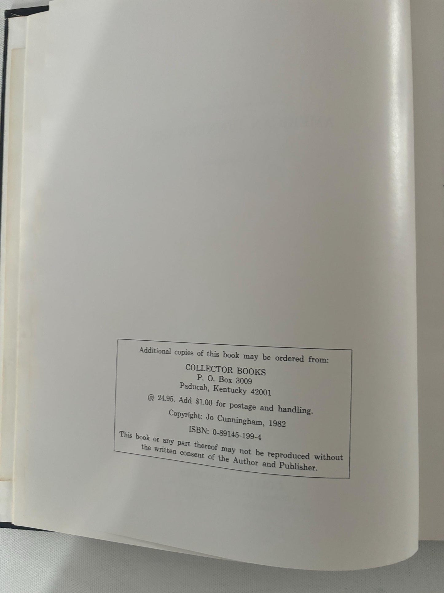 Collector’s Guide of America Dinnerware Book by Jo Cunningham Lover Antiques and Vintage