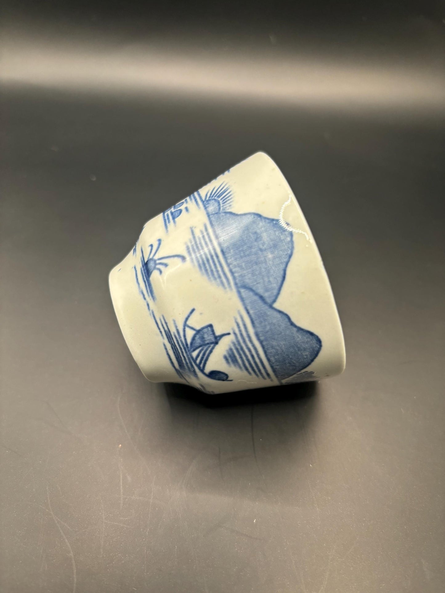 Canton Wood & Sons of England Antique Blue and White China Tea Cup or Coffee Cup Chinese Lover Antiques and Vintage