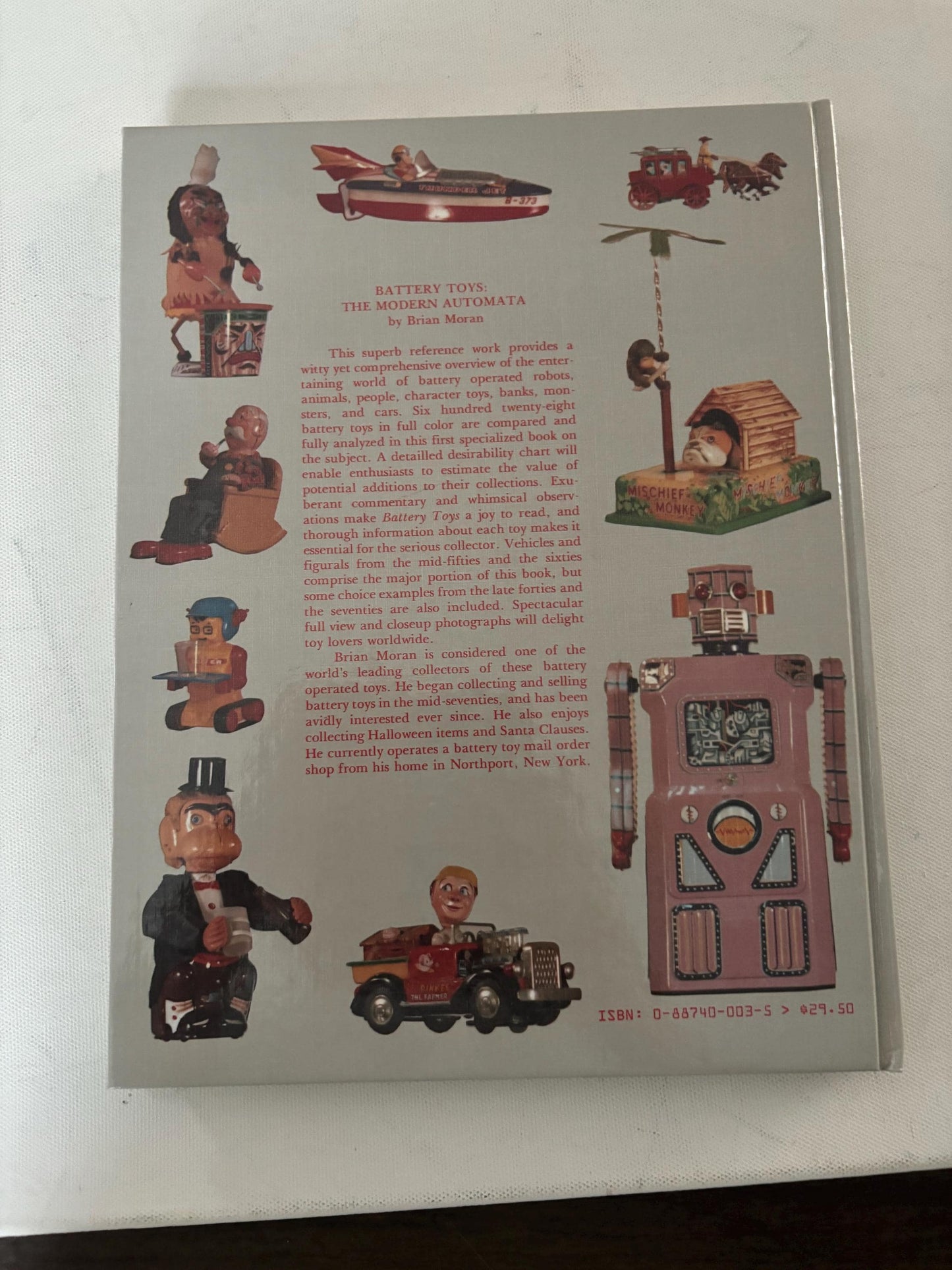 Vintage Battery Toys The Modern Automata Book by Brian Moran Toys Collectible Book Guide by Lover Antiques