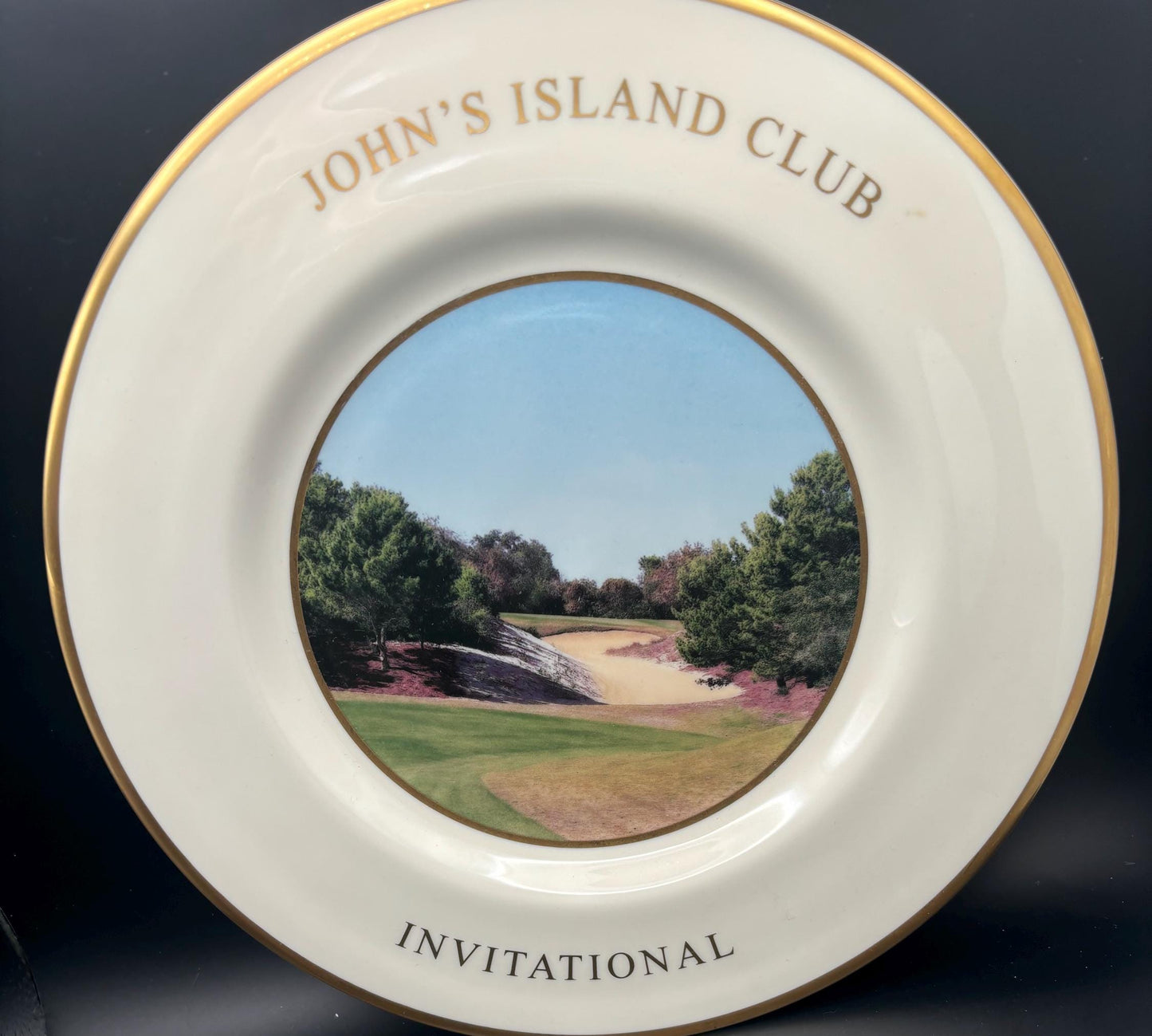Vintage John’s Island Club Invitational Large Plate Lover Antiques and Vintage
