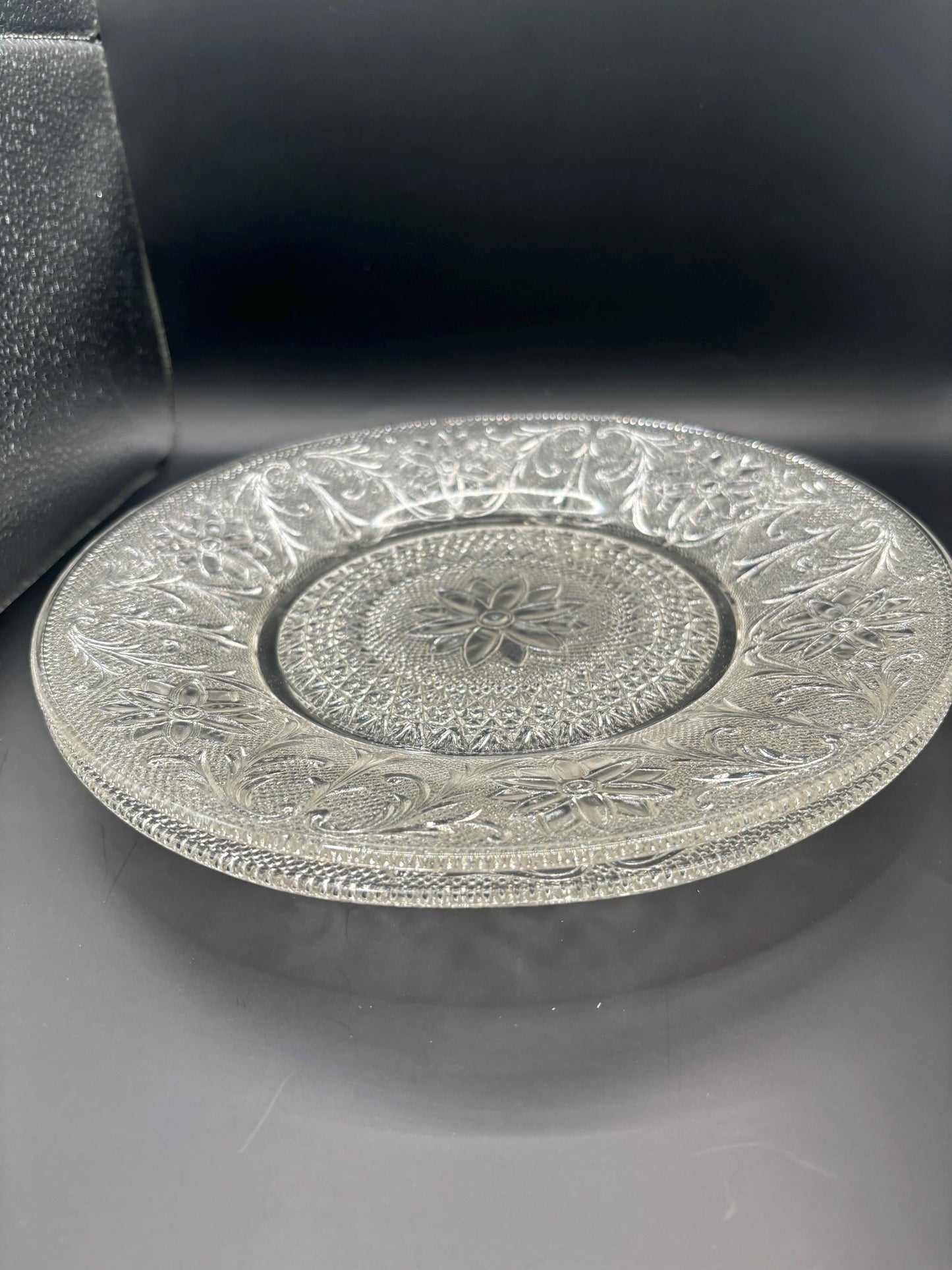 Vintage Indiana Glass Dinner Plate Sandwich Clear Crystal Glass Tiara Plate Lover Antiques and Vintage