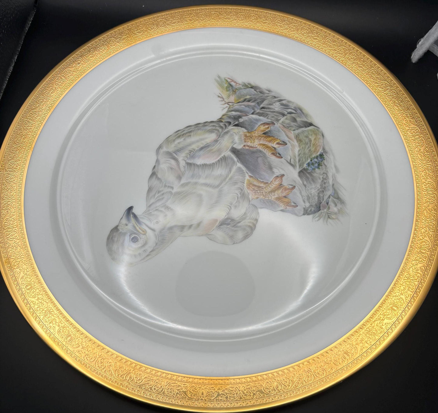 Vintage Young America Bald Eagle by Edward Marshall Boehm 1973 Porcelain with Gold Edge Plate Lover Antiques and Vintage