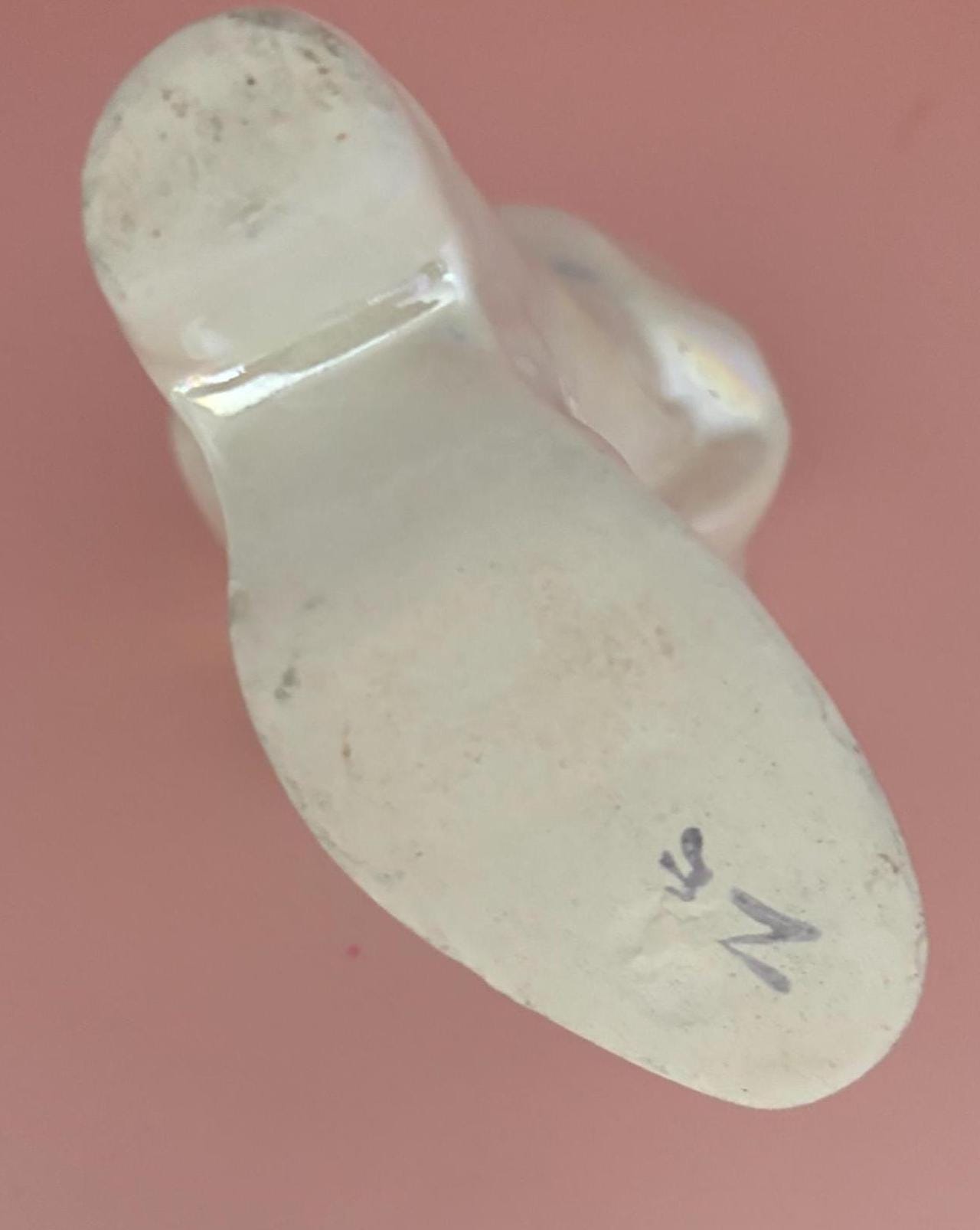 Vintage Nuova Capodimonte For Savastrano Hand Painted Shoe Boot Lover Antiques