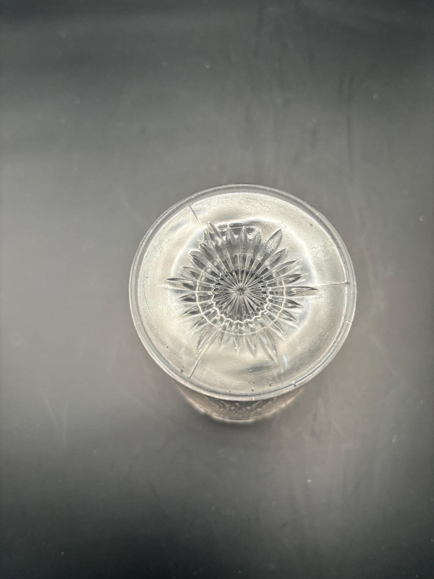 Antique Glass Footed Cup Flattened Diamond and Sunburst Design Pressed Glass Egg Cup 1870’s Lover Antiques and Vintage