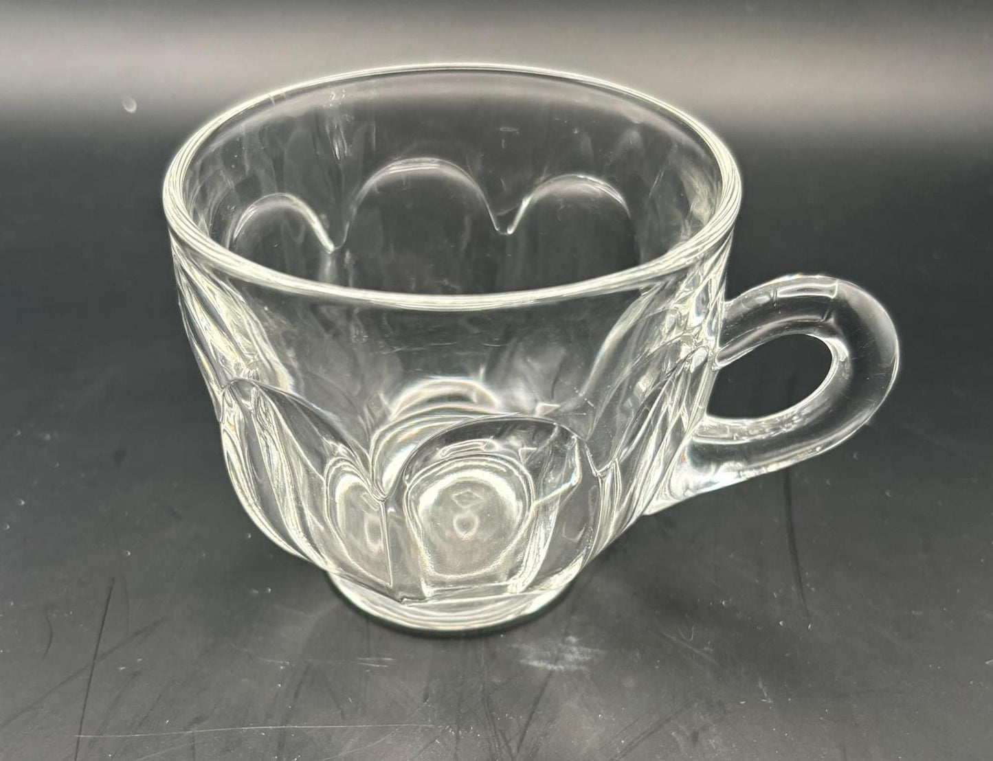 Antique Heisey Glass Mug Cup with Handle Crystal Glass Cup Lover Antiques and Vintage