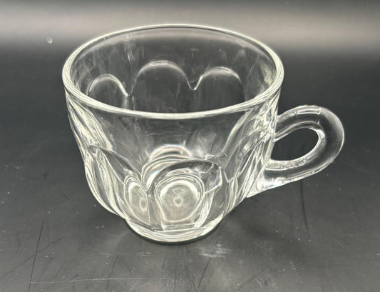 Antique Heisey Glass Mug Cup with Handle Crystal Glass Cup Lover Antiques and Vintage
