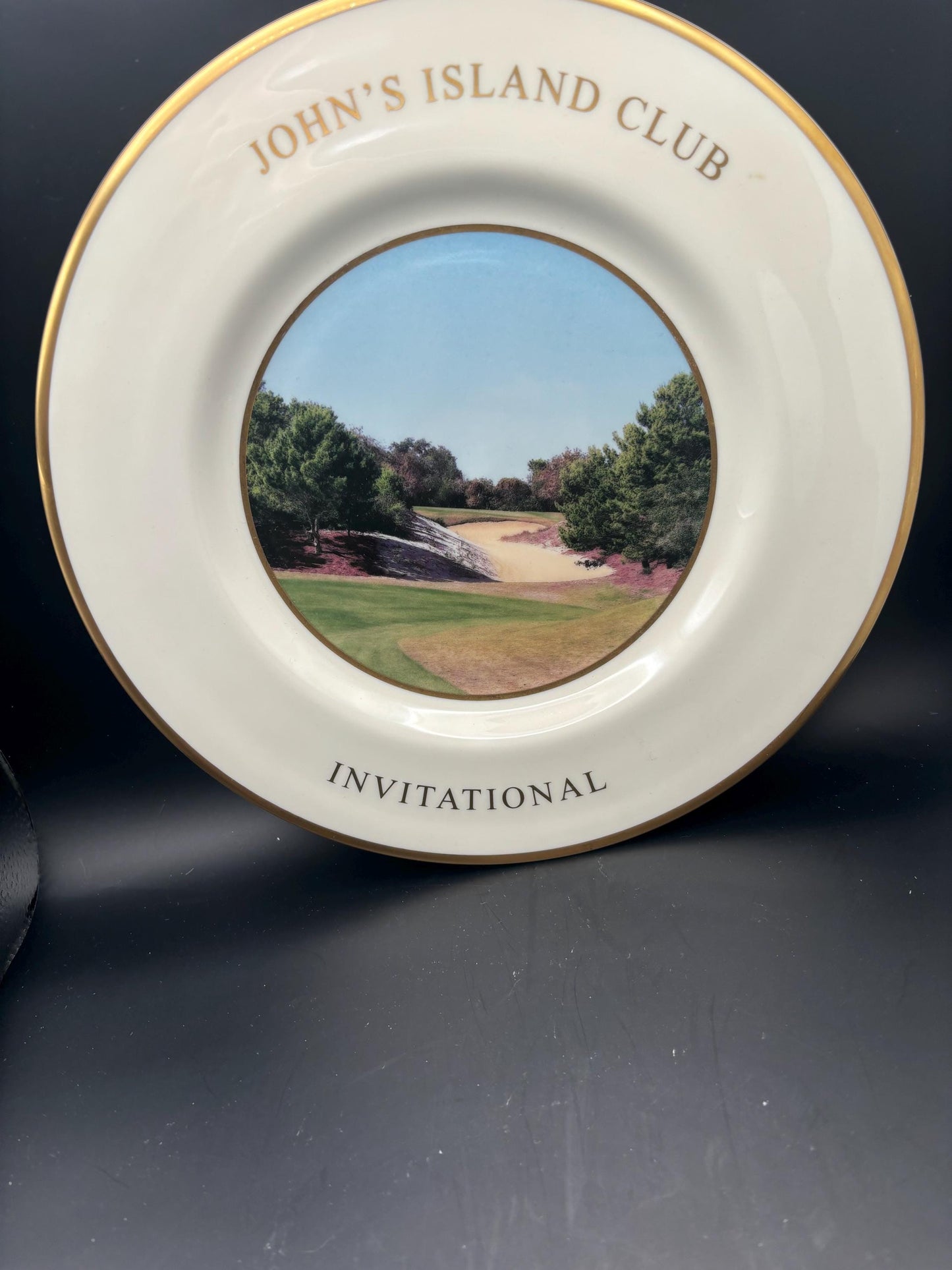 Vintage Yeamans Hall Club Plate 2012 Silver Fox Cup Large Plate Lover Antiques and Vintage