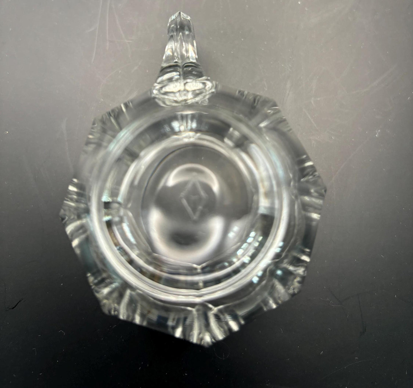 Antique Heisey Glass Mug Cup with Handle Crystal Glass Cup Lover Antiques and Vintage