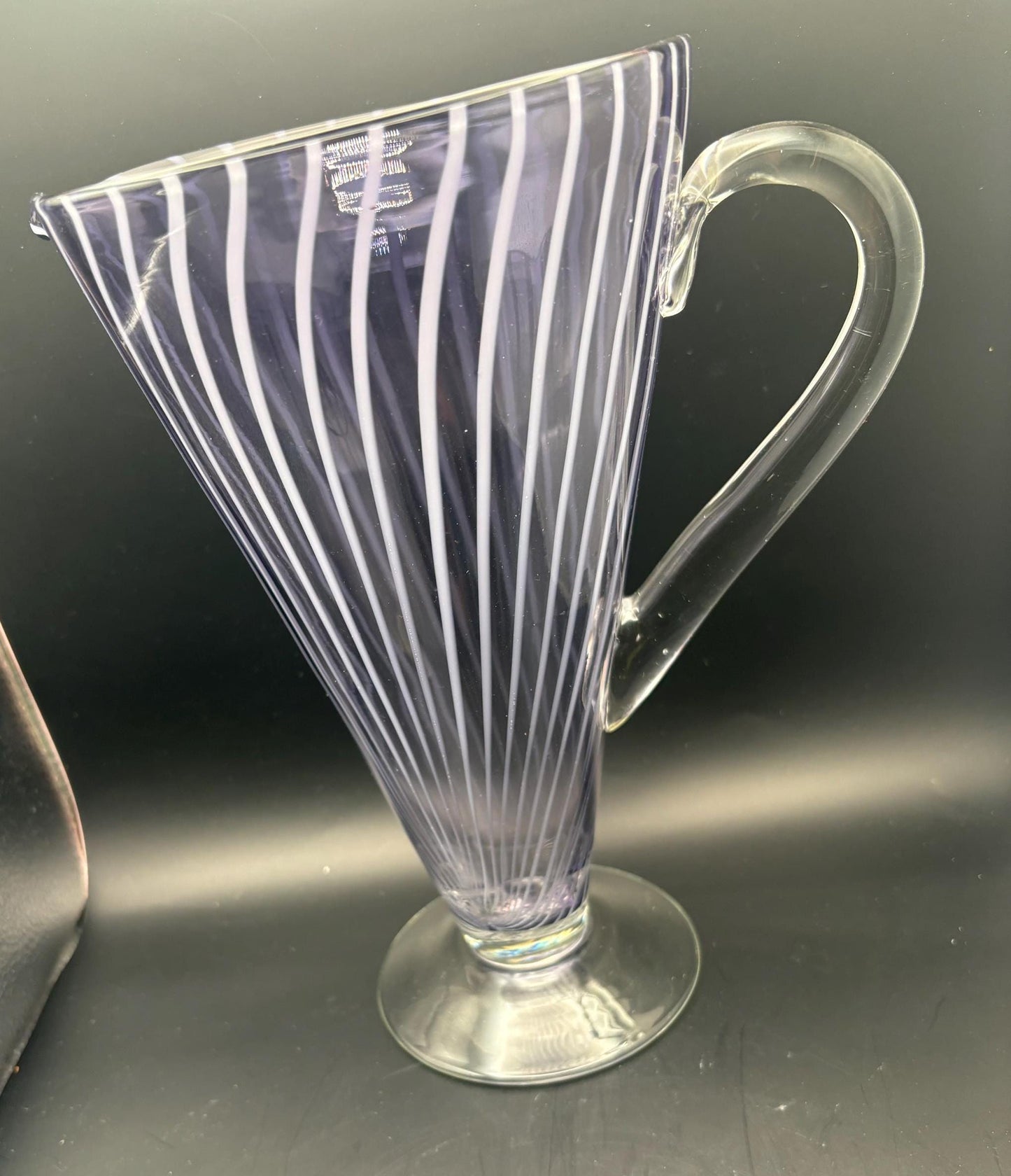 Vintage Phoenix Glass Victorian Alexandrite Pitcher Cut Crystal Glass Pitcher Lover Antiques and Vintage