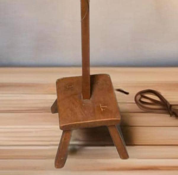 Cushman Colonial Creations Bridge Lamp No. 3-82 Rustic Cushman Lamp Lover Antiques and Vintage