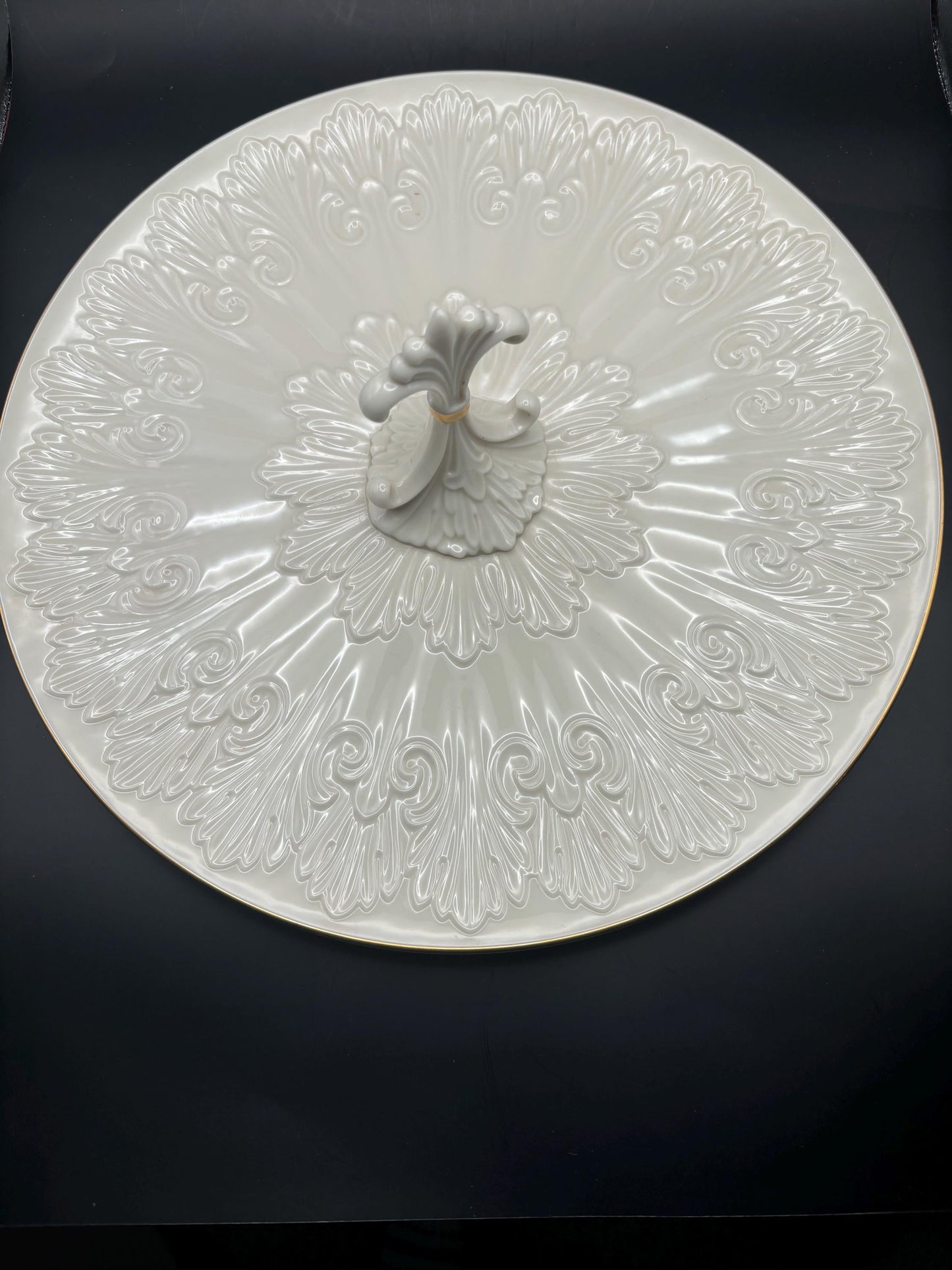 Vintage Lenox Porcelain Serving Tray Hors d'oeuvre Platter Lover Antiques and Vintage